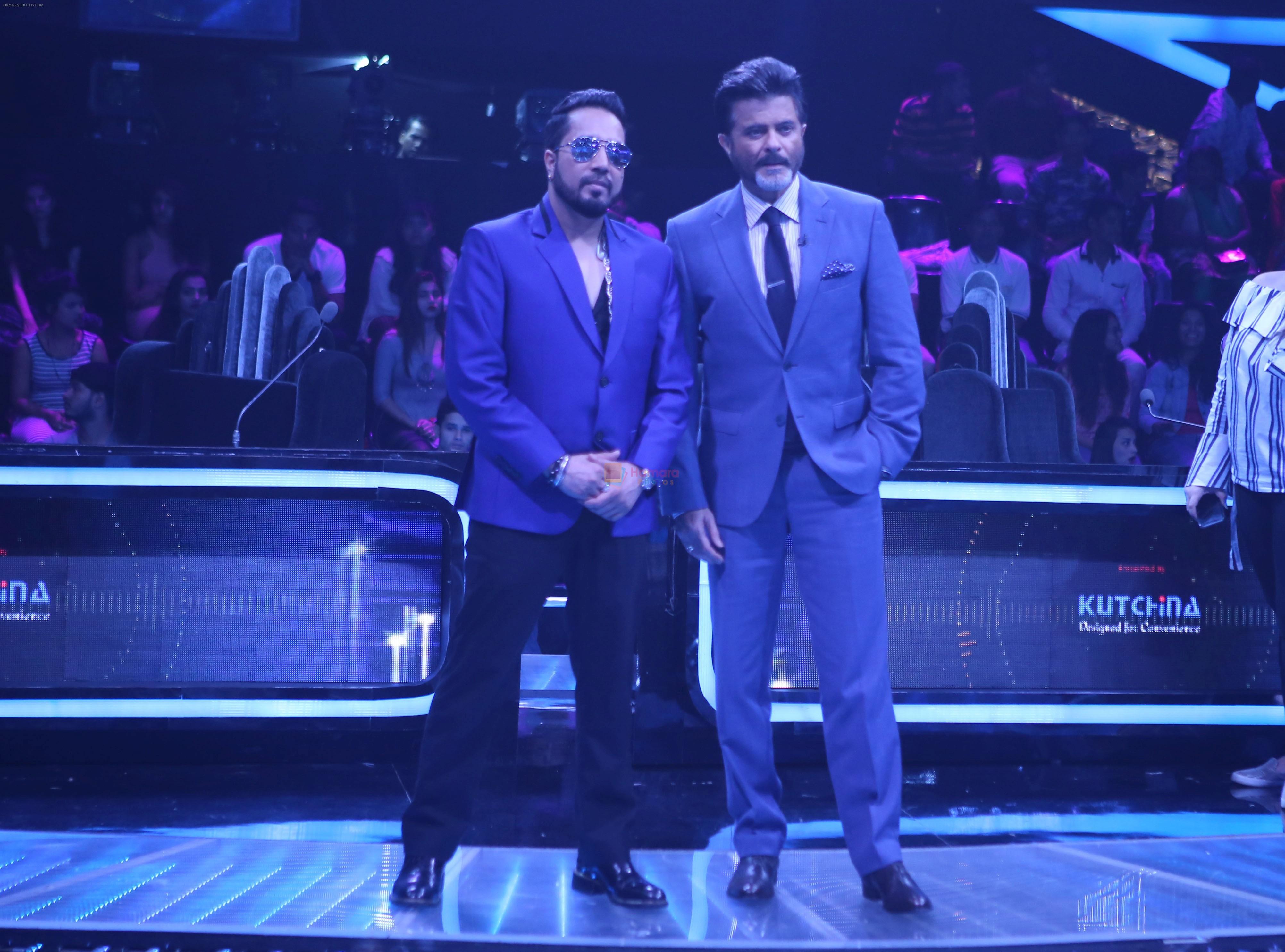 Anil Kapoor, Mika Singh on the sets of Star Plus's Dil Hai Hindustani 2 at filmcity on 23rd July 2018