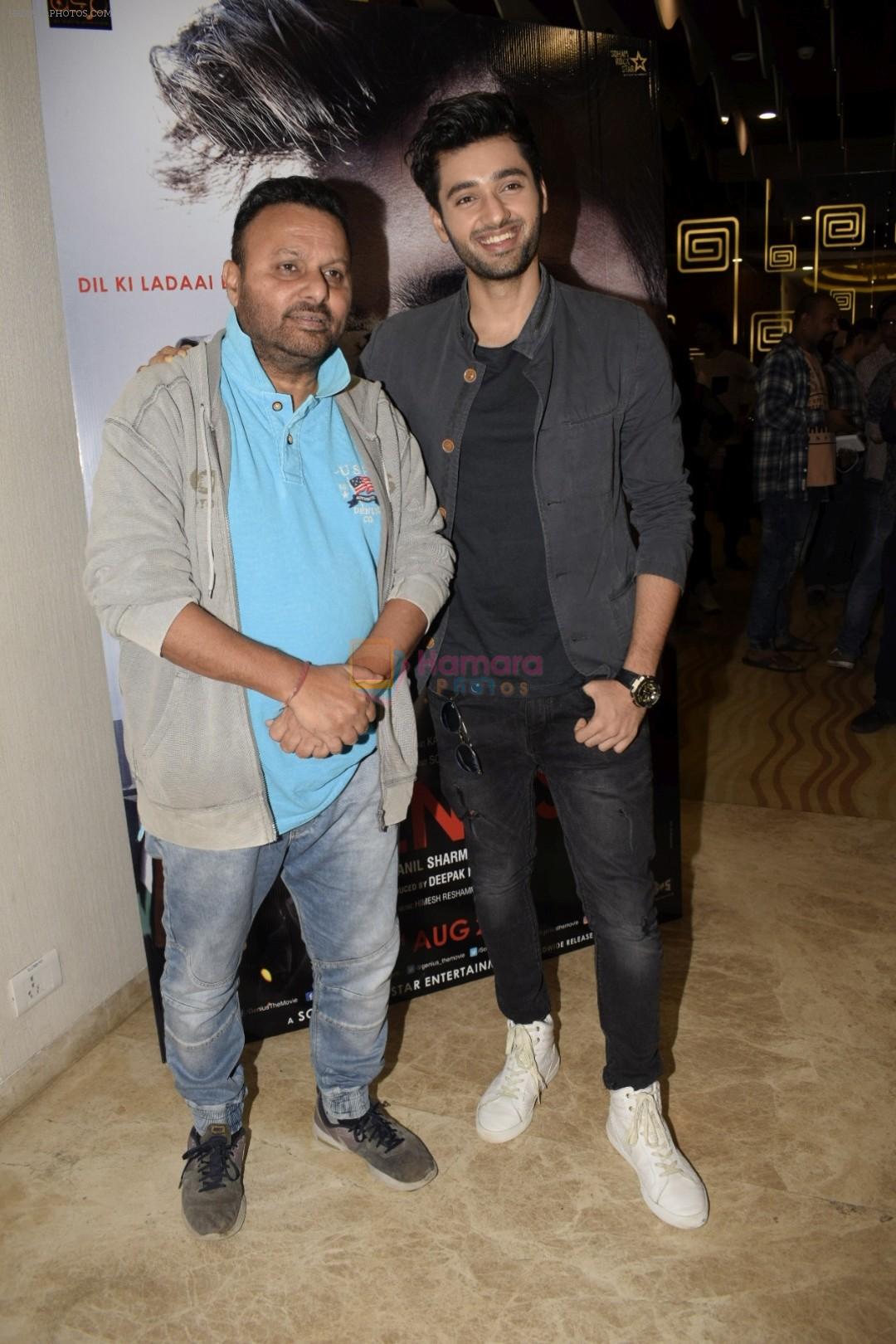 Utkarsh Sharma,Anil Sharma at the Trailer launch of Utkarsh Sharma's debut film Genius at The View in andheri on 24th July 2018