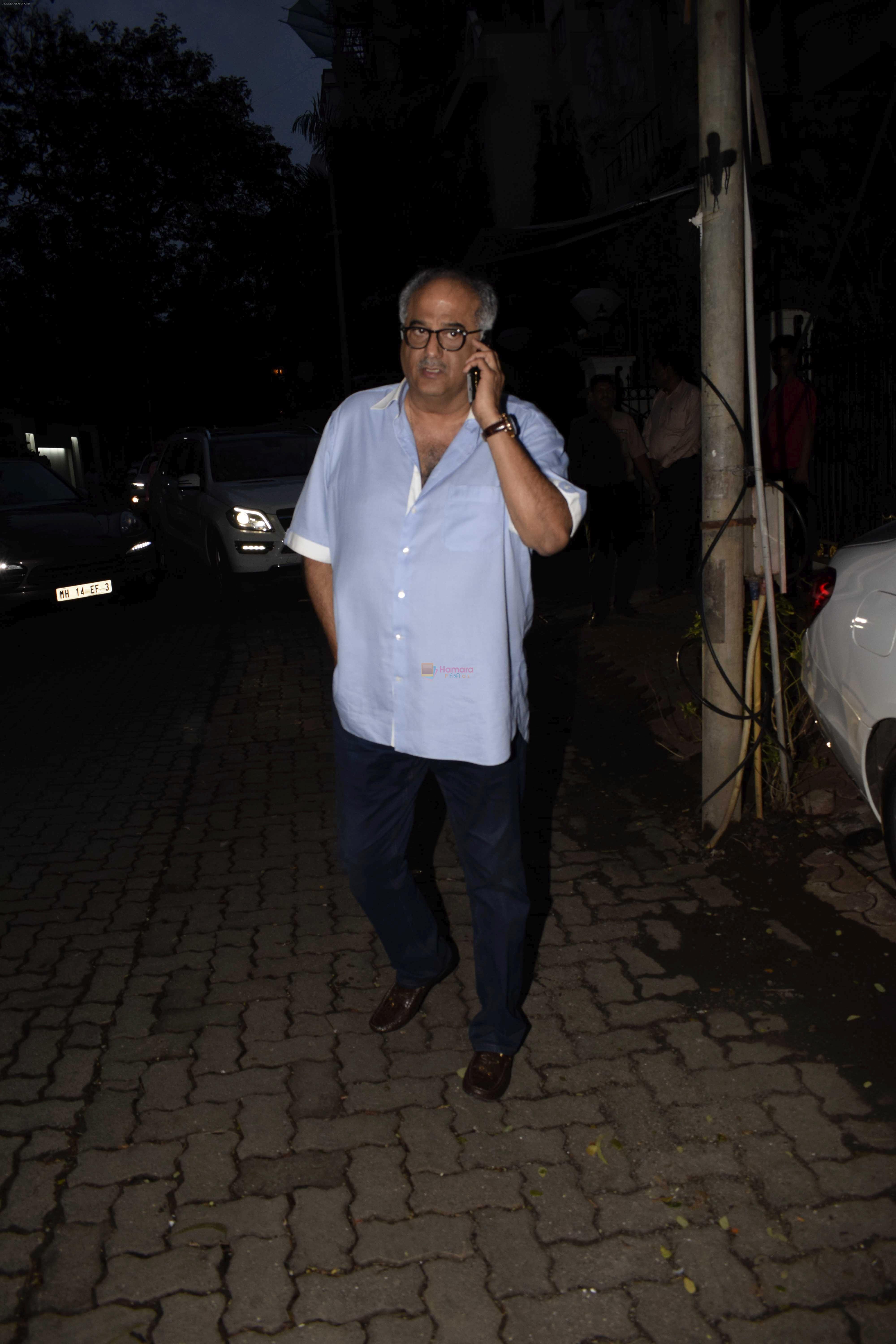 Boney Kapoor spotted at Arjun Kapoor's house in juhu on 25th July 2018
