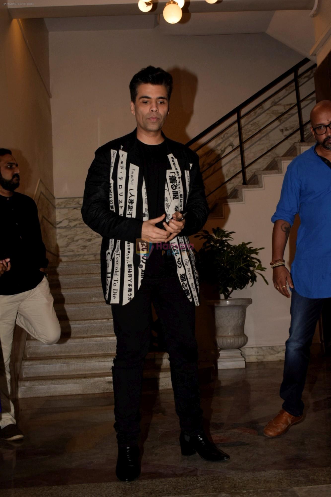 Karan Johar at Karwaan Pre Release Party on 26th July 2018