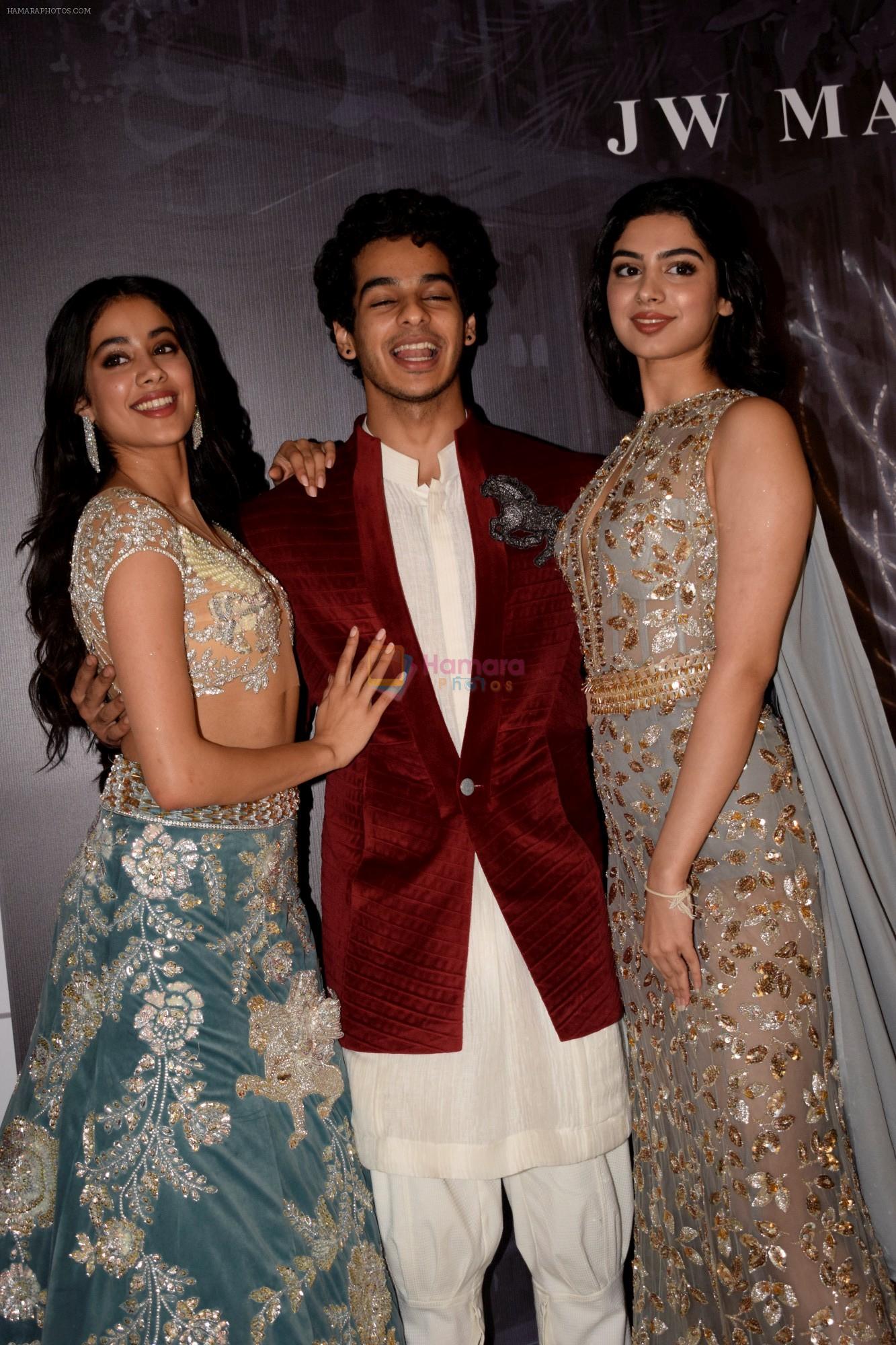Janhvi Kapoor, Ishaan Khattar Khushi Kapoor at Red Carpet for Manish Malhotra new collection Haute Couture on 1st Aug 2018