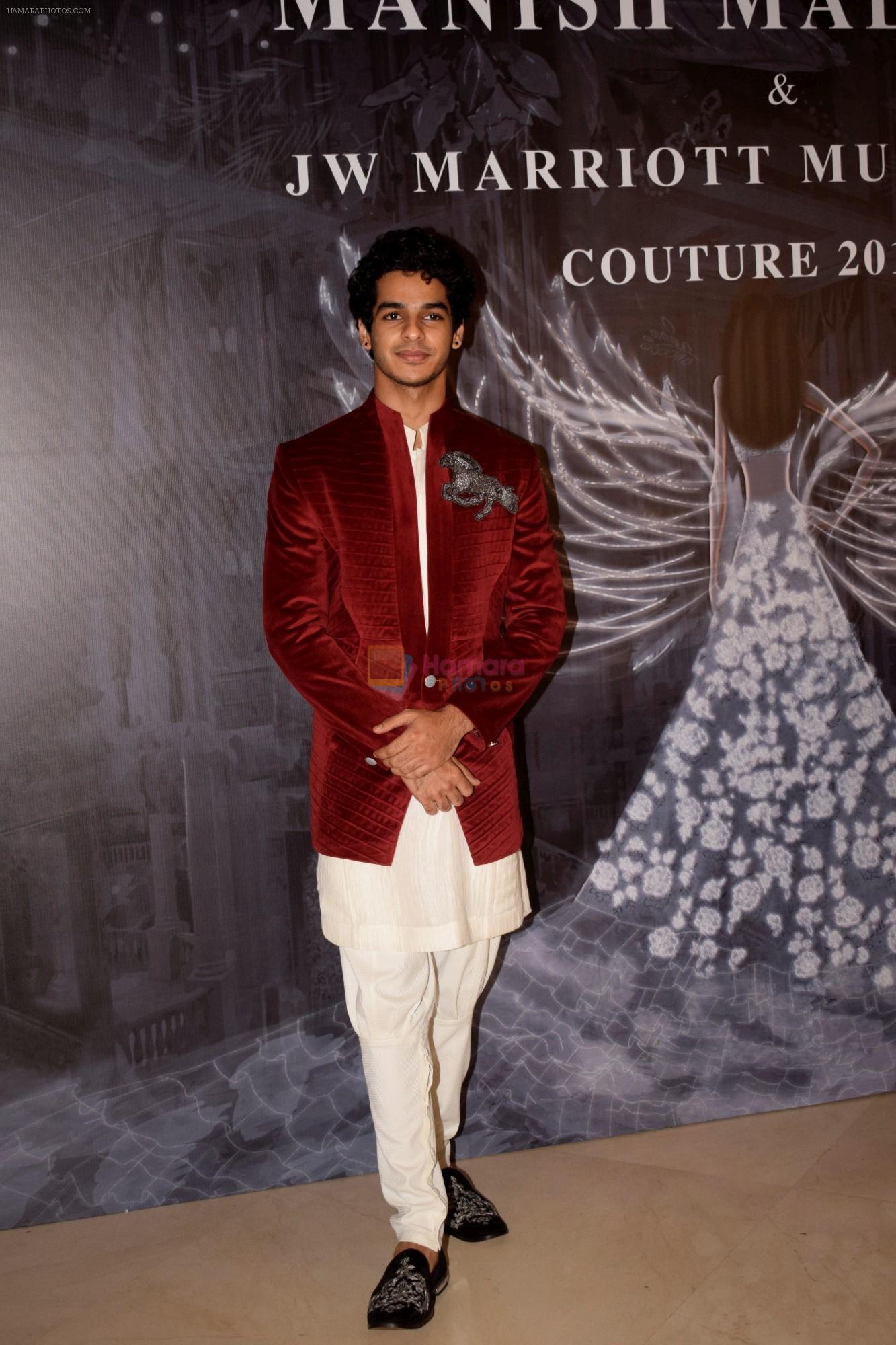 Ishaan Khattar at Red Carpet for Manish Malhotra new collection Haute Couture on 1st Aug 2018