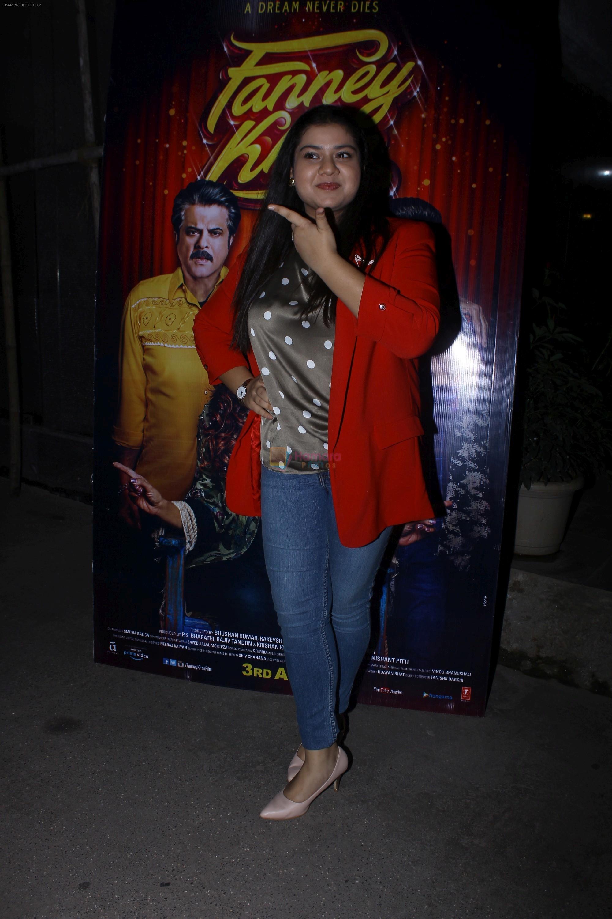 Pihu Sand at the screening of film Fanney Khan on 1st Aug 2018