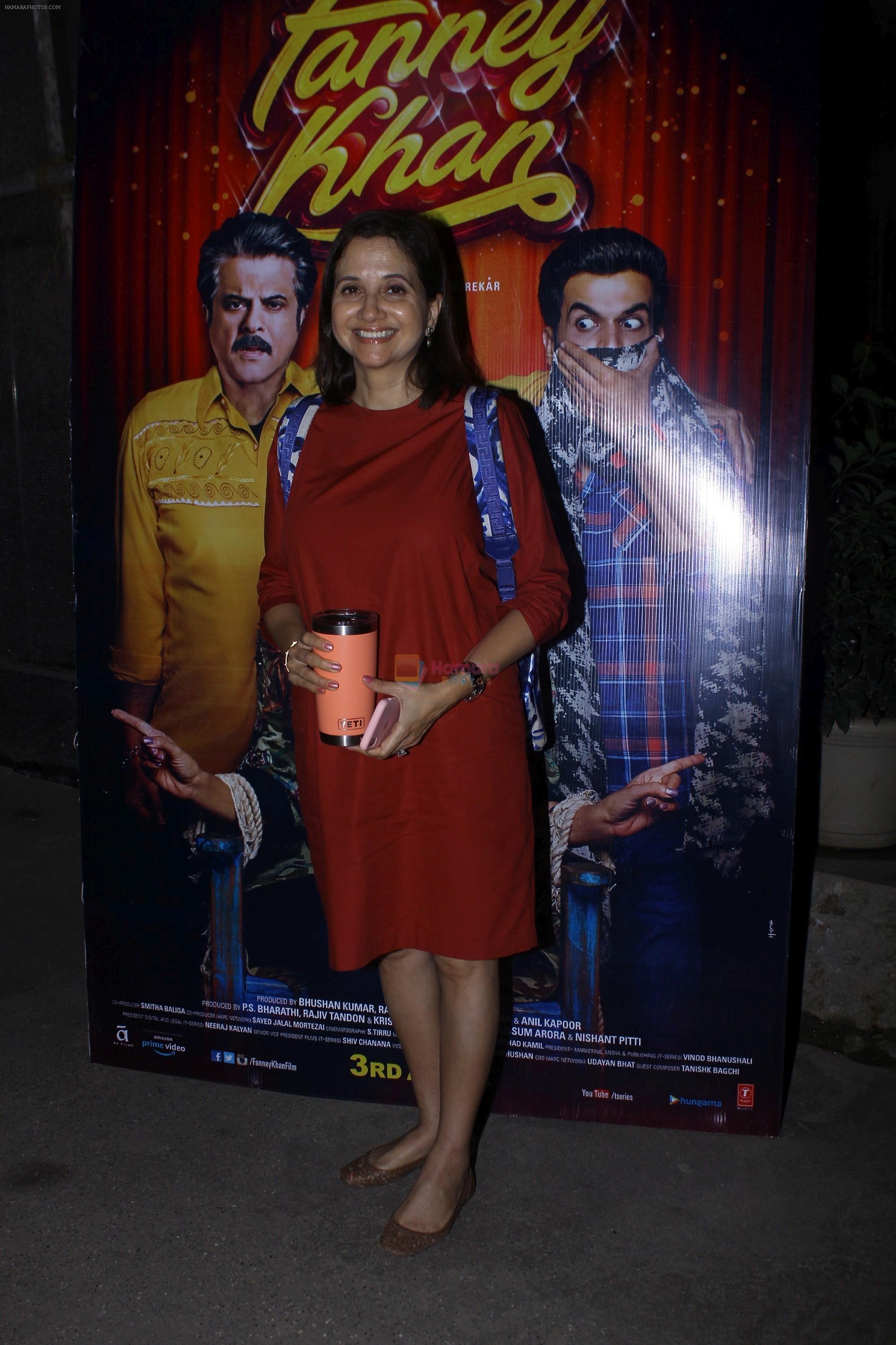 Anupama Chopra at the screening of film Fanney Khan on 1st Aug 2018