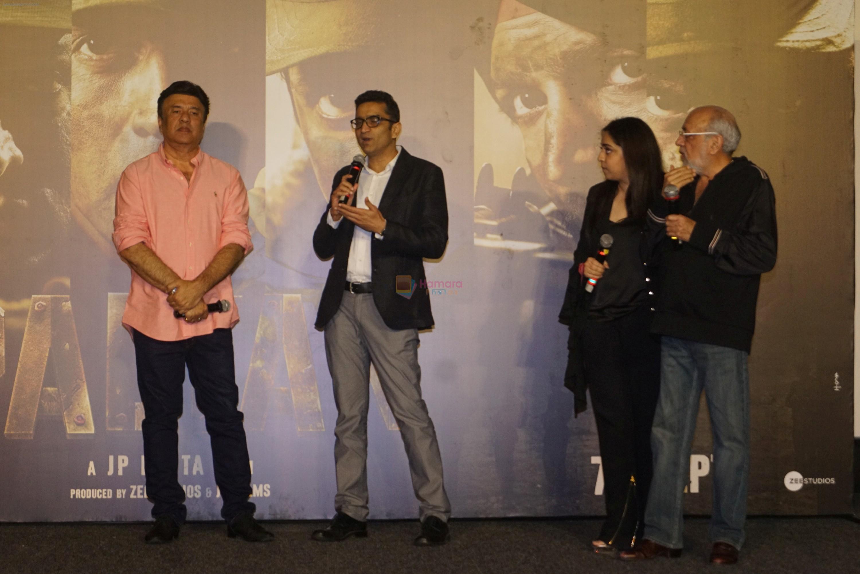 Anu Malik, J P Dutta at the Trailer launch Of Film Paltan on 2nd Aug 2018