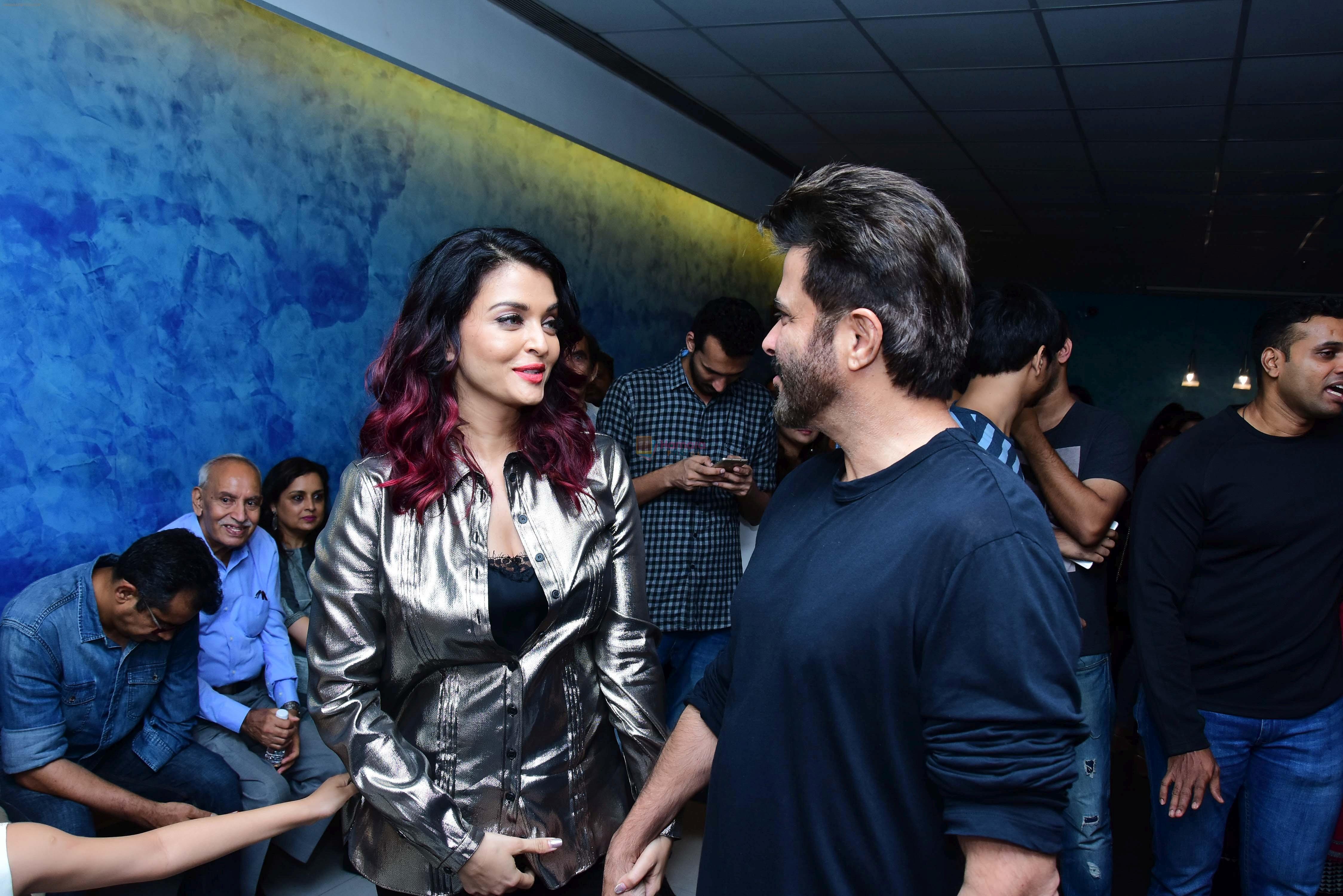 Aishwarya Rai Bachchan, Anil Kapoor at Fanney Khan screening in Yashraj studios, andheri on 2nd Aug 2018