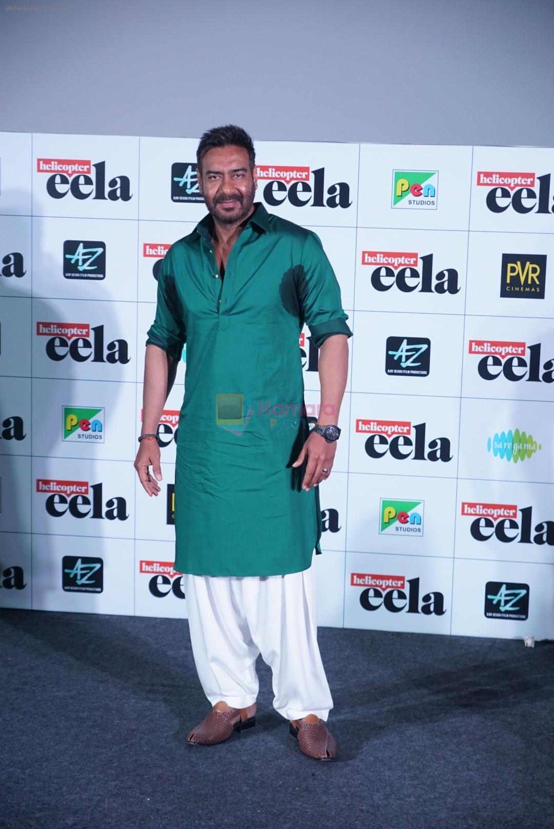 Ajay Devgan at the Trailer launch of film Helicopter Eela in pvr juhu on 5th Aug 2018