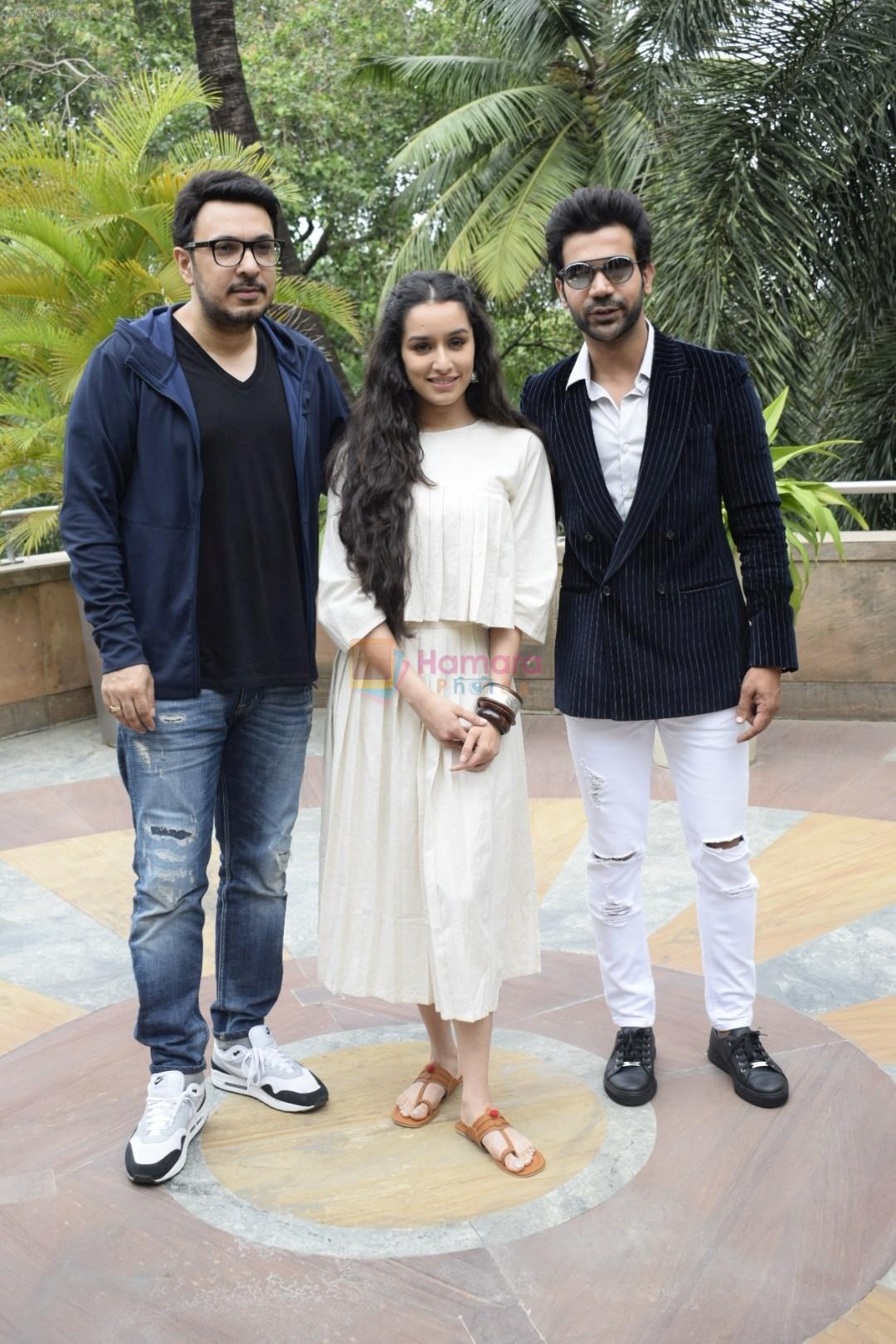 Shraddha Kapoor, Rajkummar Rao, Dinesh Vijan at the promotion for film Stree in Novotel juhu on 7th Aug 2018