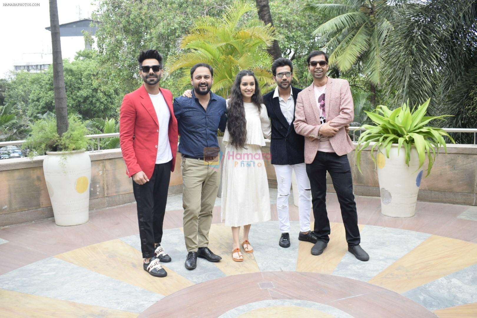 Shraddha Kapoor, Rajkummar Rao, Aparshakti Khurana, Abhishek Banerjee, Amar Kaushik at the promotion for film Stree in Novotel juhu on 7th Aug 2018