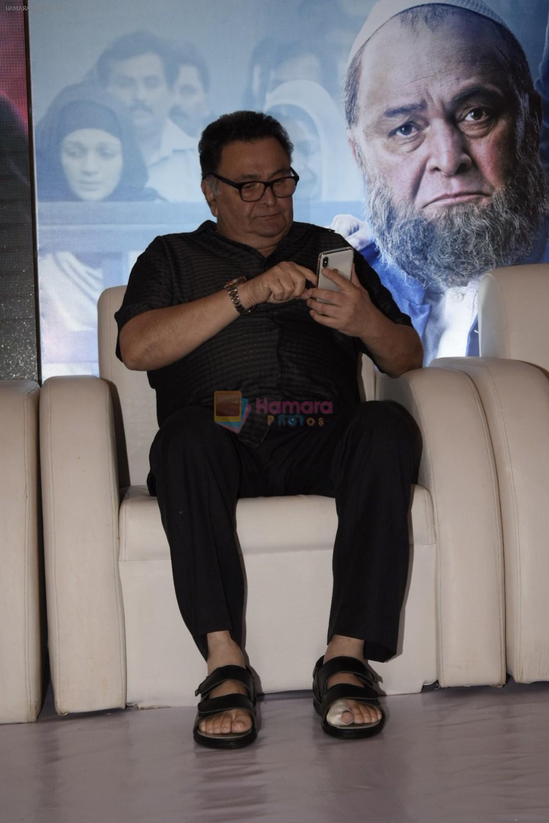 Rishi Kapoor at the Success party of Mulk in The Club andheri on 11th Aug 2018
