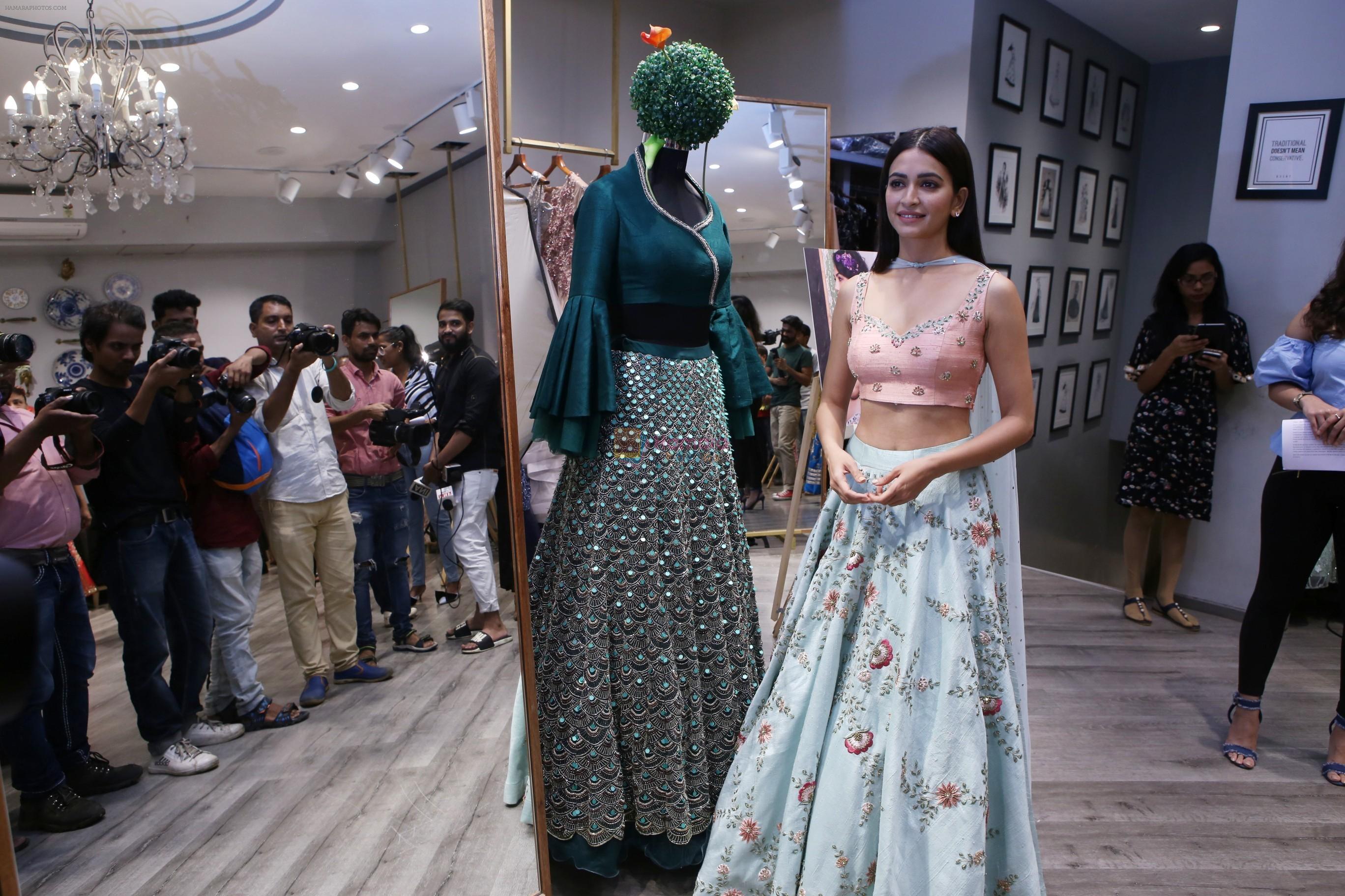 Kriti Kharbanda at the launch of Bride & Baraat collection at Kalki store in Santacruz on 11th Aug 2018