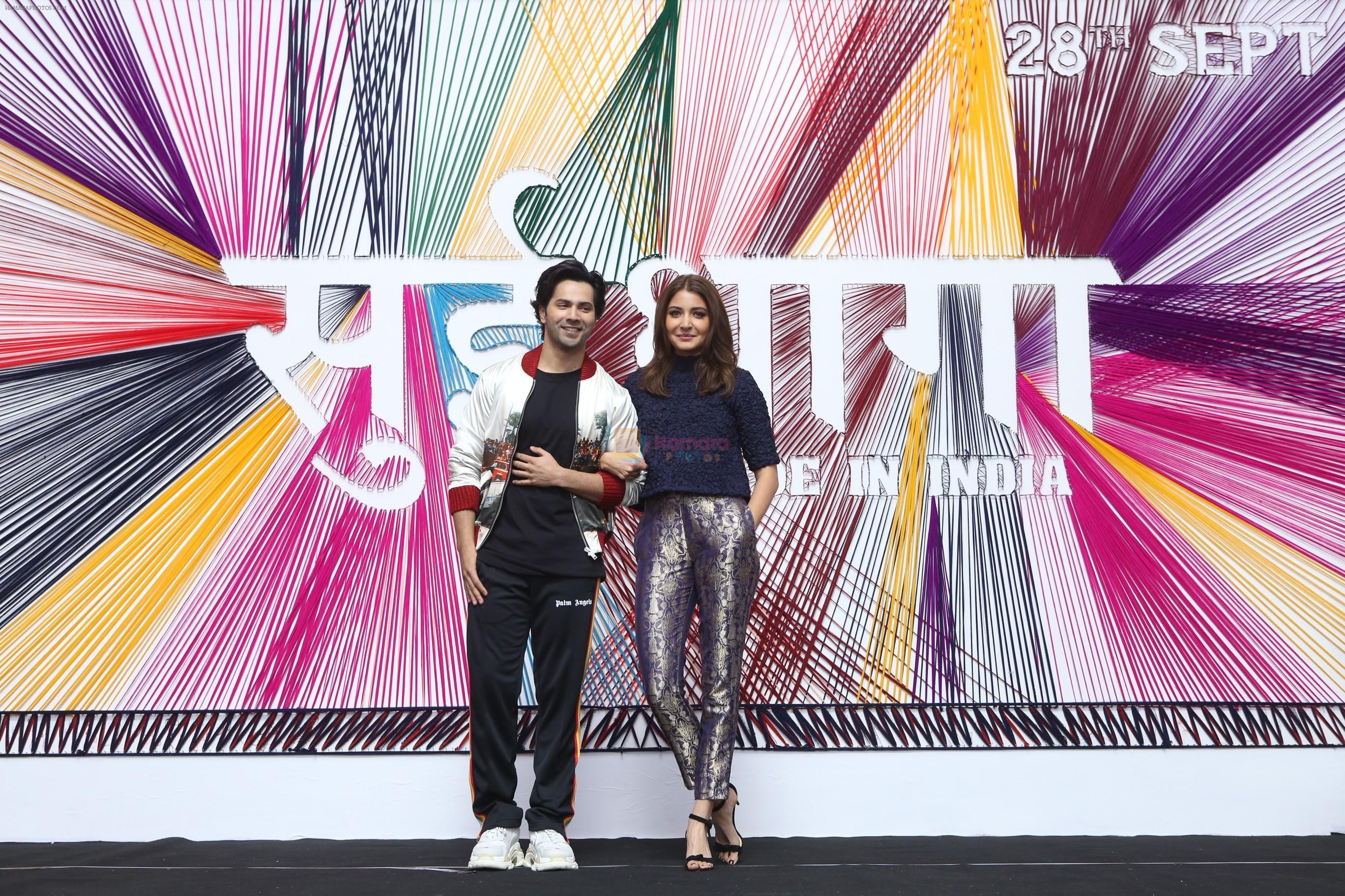 Anushka Sharma, Varun Dhawan at the Trailer launch of Sui Dhaaga in Yashraj studio, Andheri on 13th Aug 2018