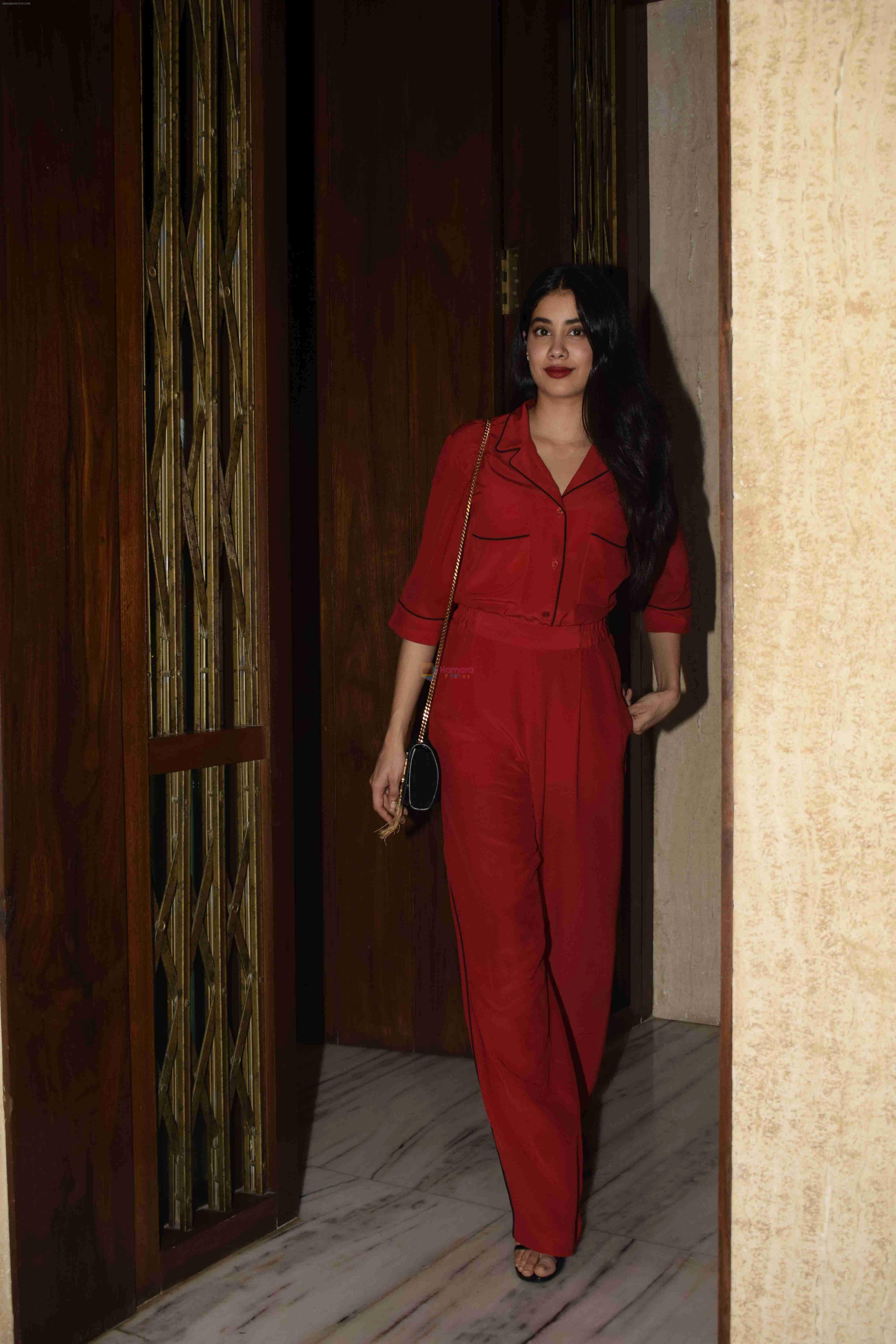Janhvi Kapoor at Manish Malhotra's party in his bandra home on 14th Aug 2018