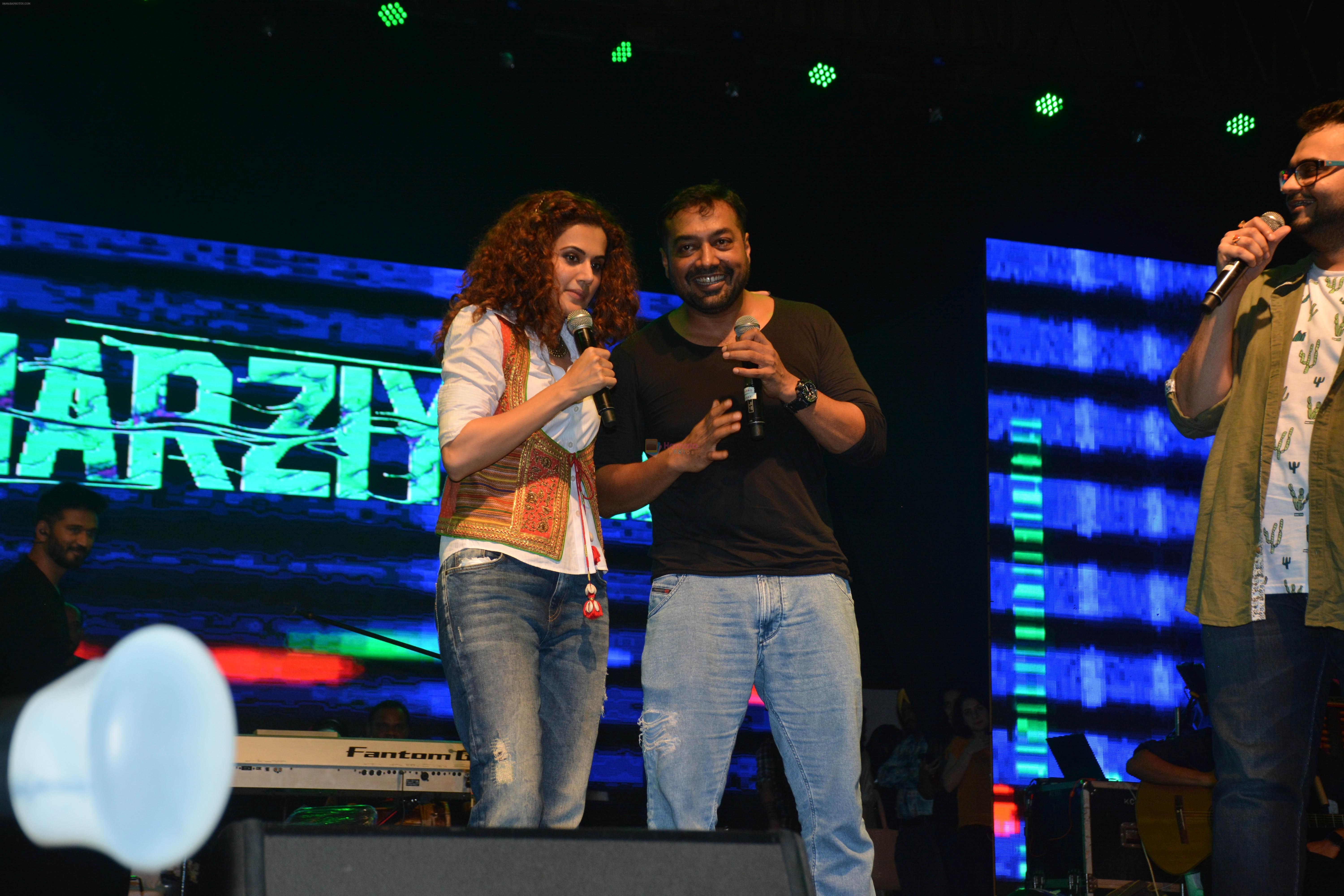 Taapsee Pannu, Anurag Kashyap at Manmarziyaan Music Concert in NM College In Juhu on 19th Aug 2018
