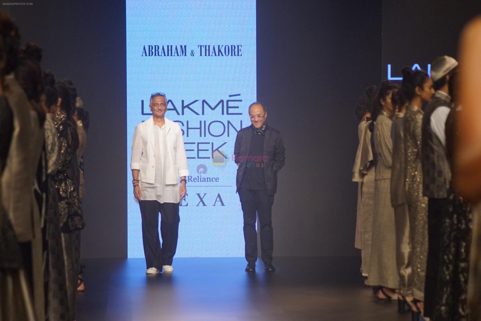 at ABRAHAM & THAKORE RUNWAY at Lakme Fashion Week on 22nd Aug 2018