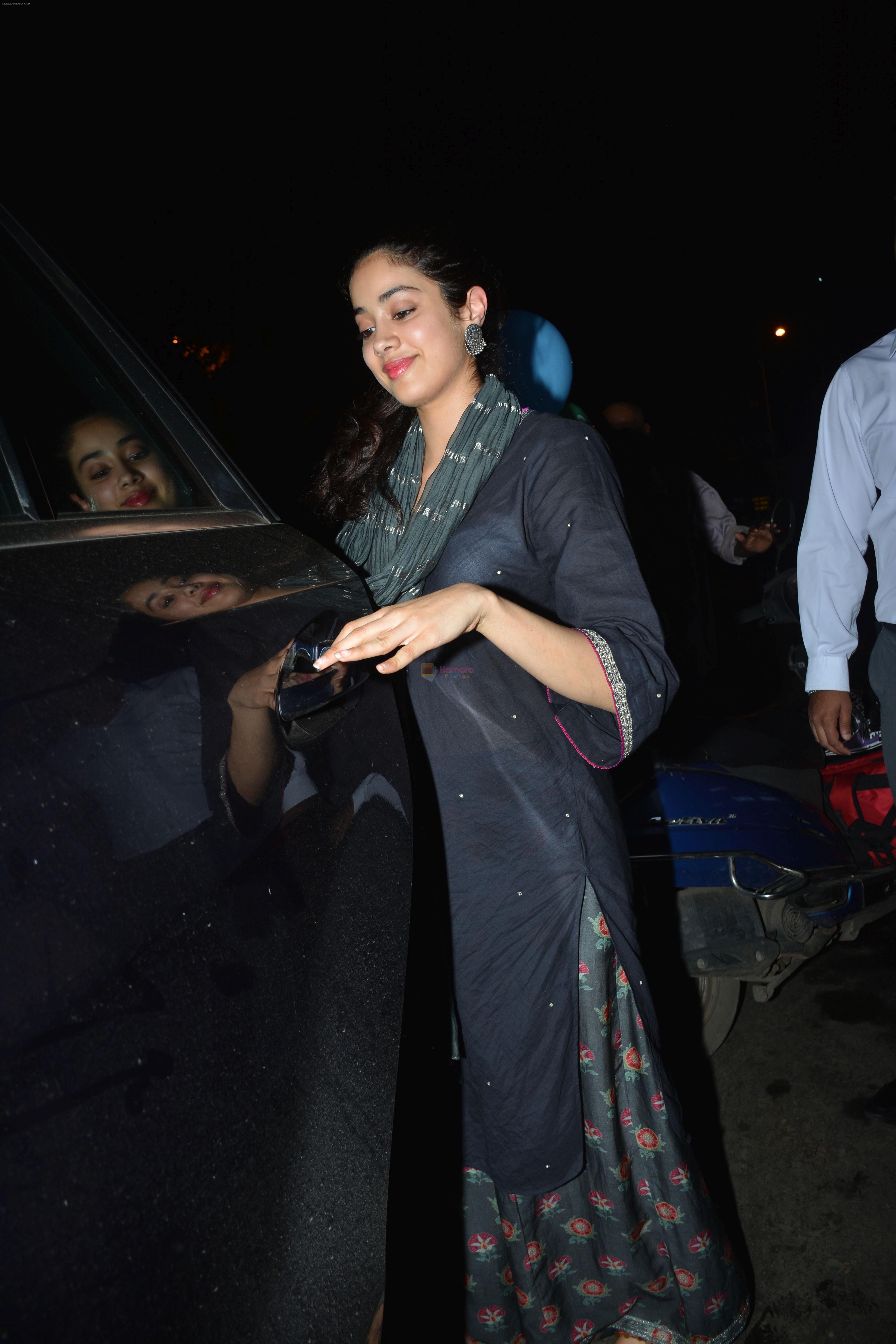 Janhvi Kapoor spotted at Bastian in bandra on 23rd Aug 2018