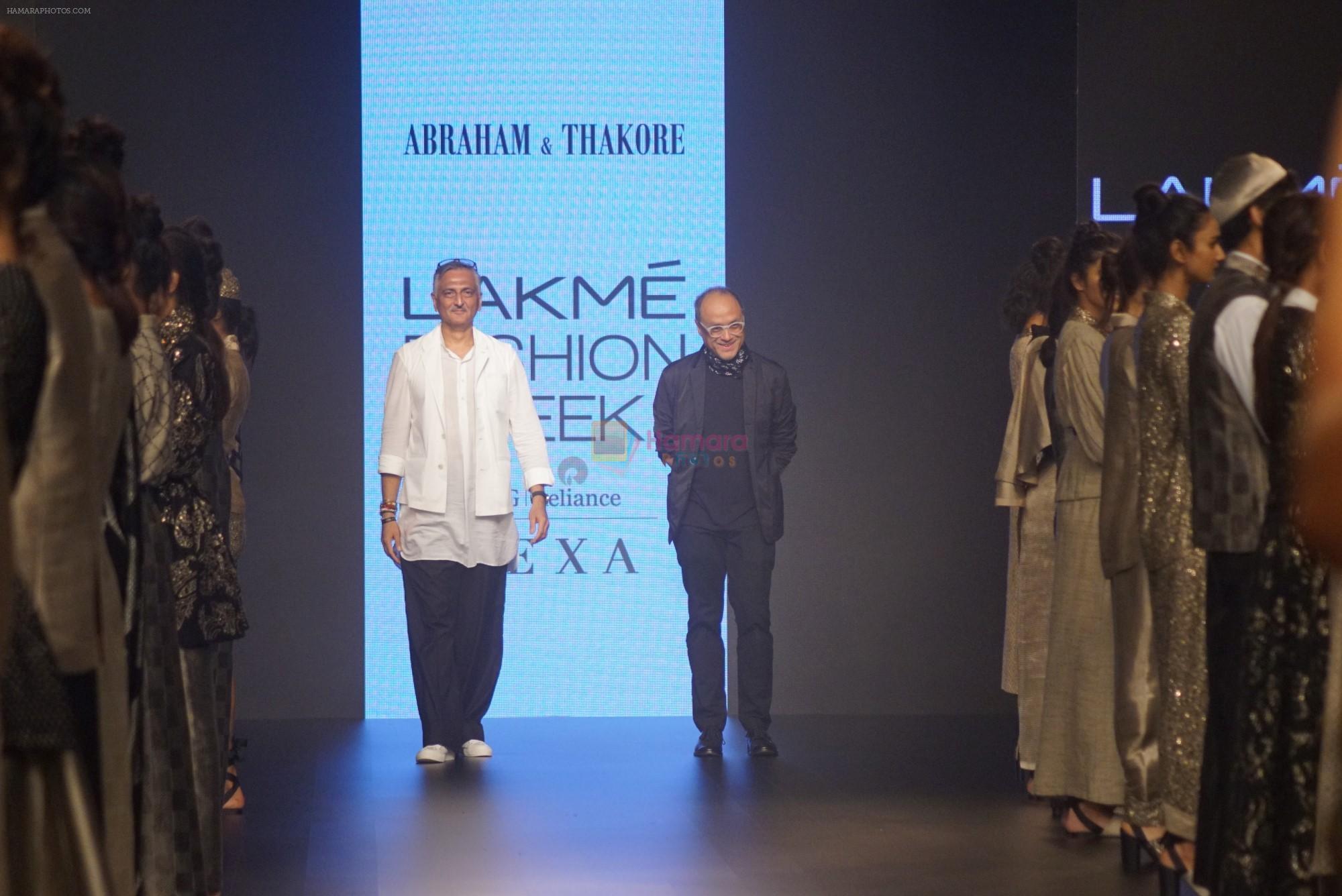 at ABRAHAM & THAKORE RUNWAY at Lakme Fashion Week on 22nd Aug 2018