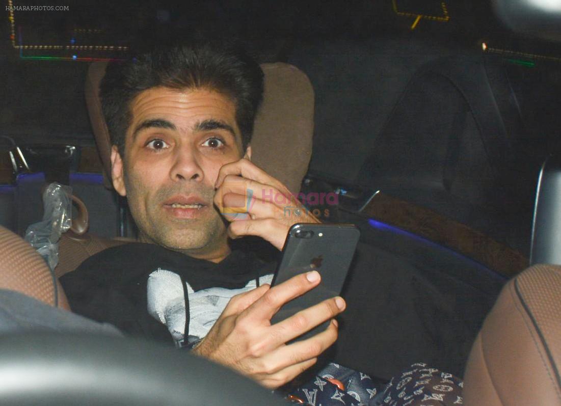 Karan Johar at Neha Dhupia's birthday party at Karan Johar's house in bandra on 27th Aug 2018