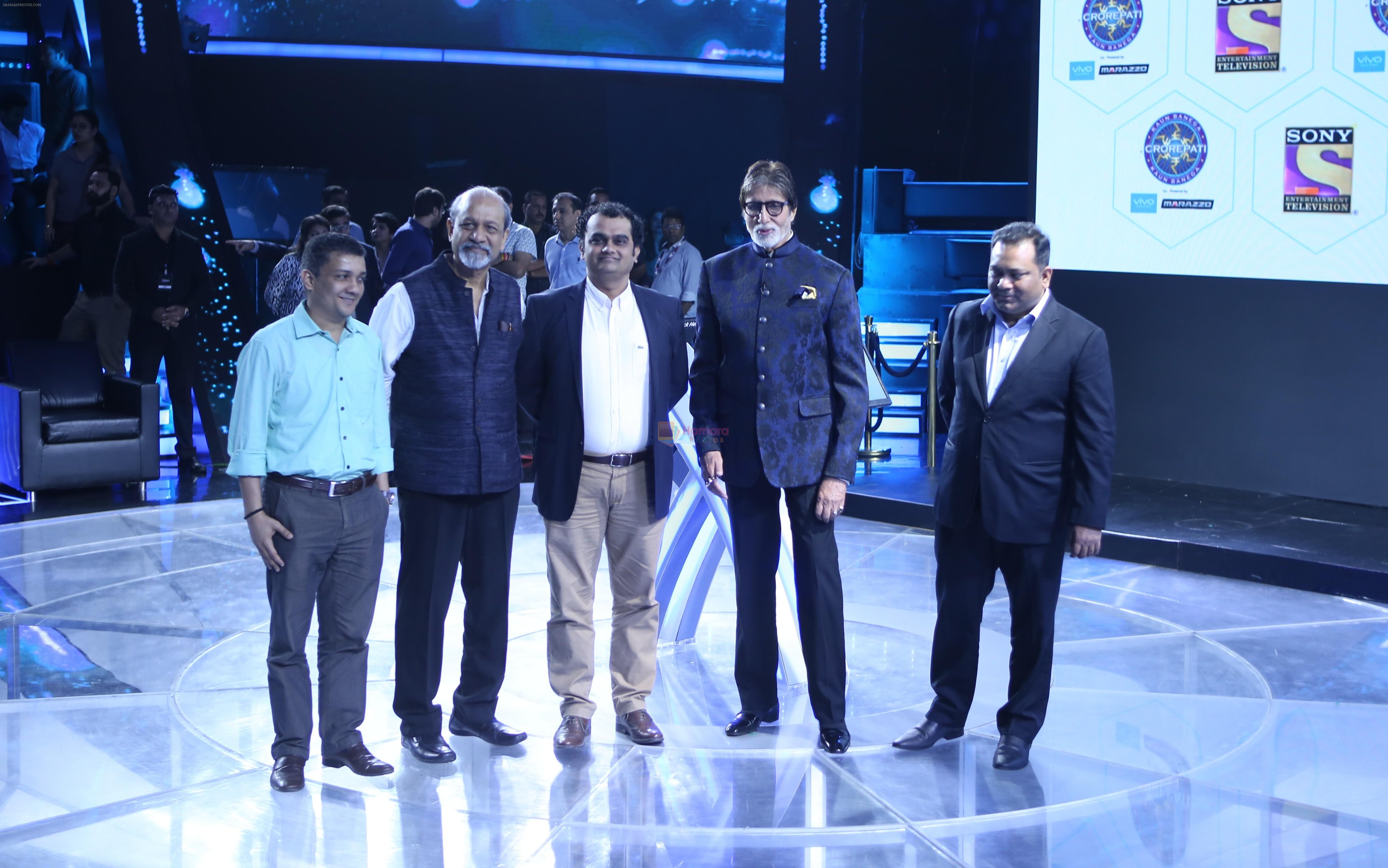 Amitabh Bachchan at the Press conference of Kaun Banega Crorepati in Filmcity on 27th Aug 2018