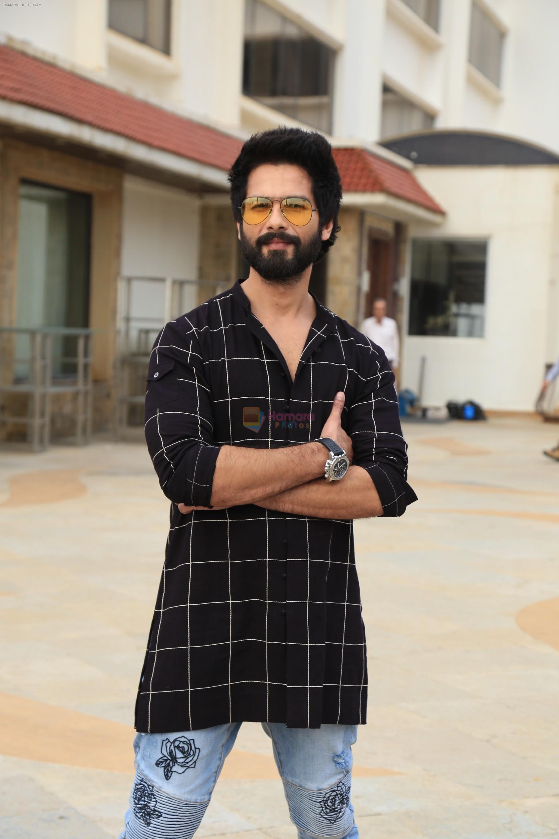 Shahid Kapoor at the promotion of film Batti Gul Meter Chalu in Sun n Sand juhu on 28th Aug 2018