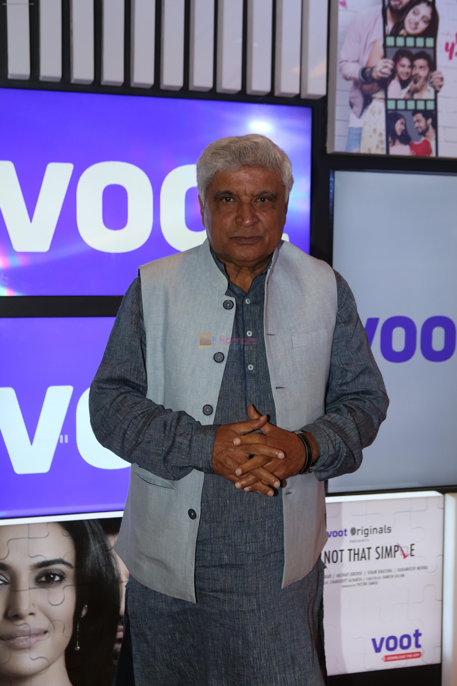 Javed Akhtar at Voot press conference in ITC Grand Maratha, Andheri on 30th AUg 2018