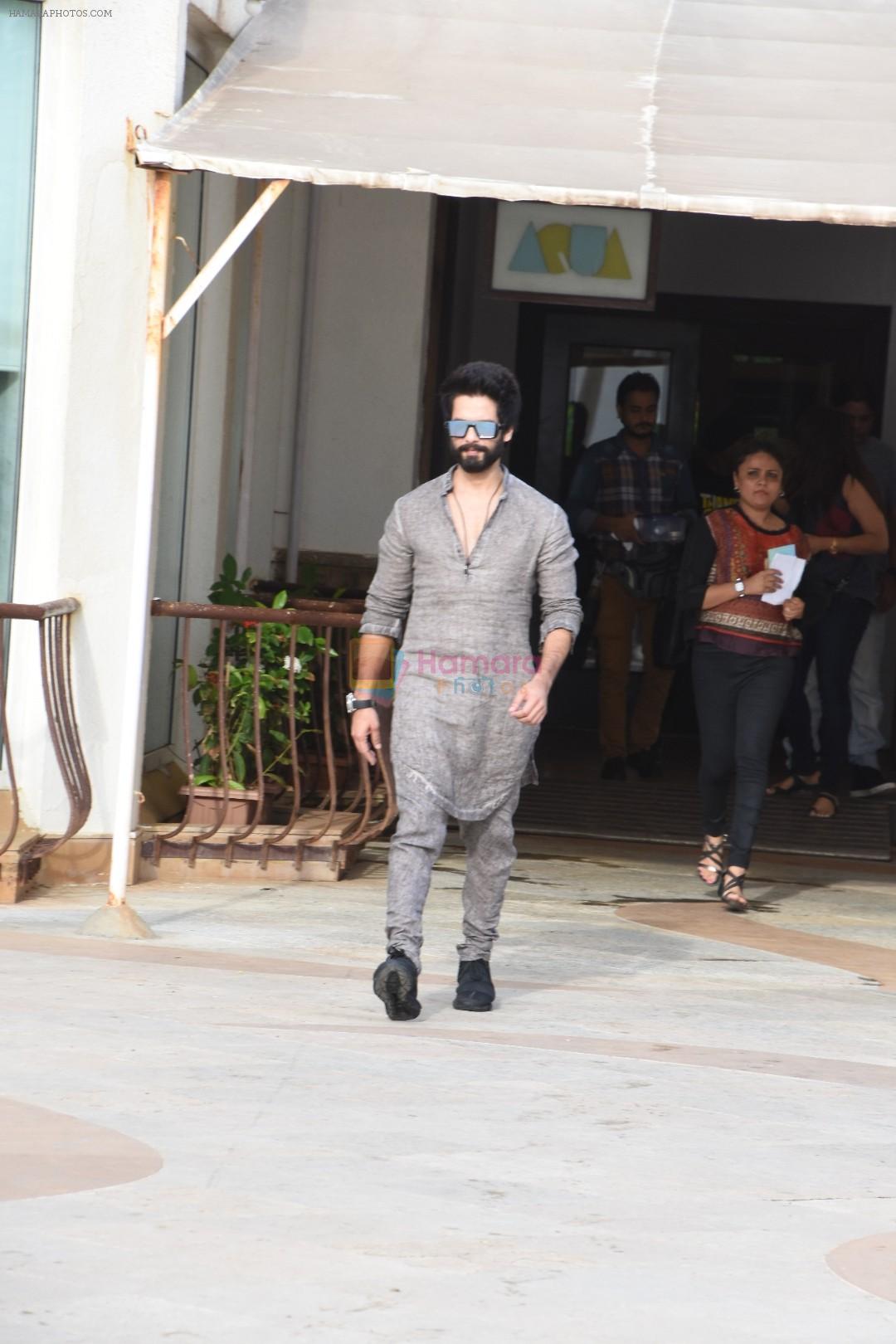 Shahid Kapoor at the promotions For Film Batti Gul Meter Chalu At Sun N Sand Juhu on 1st Sept 2018