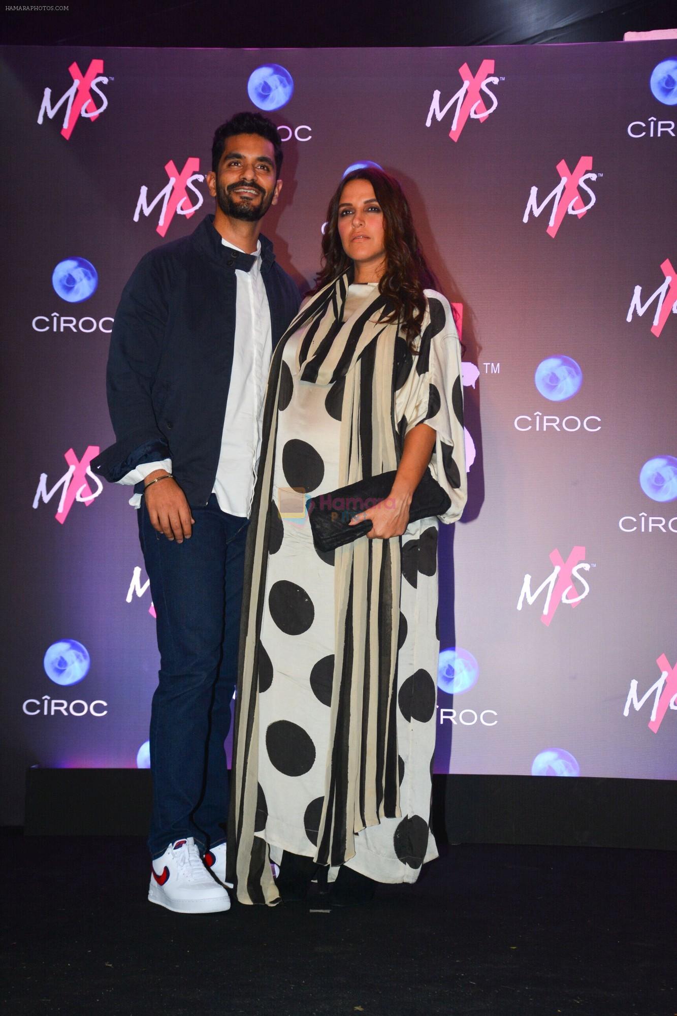 Neha Dhupia, Angad Bedi at Launch Of Shweta Bachchan & Monisha Jaising's Fashion Label MXS in Bandra on 1st Sept 2018