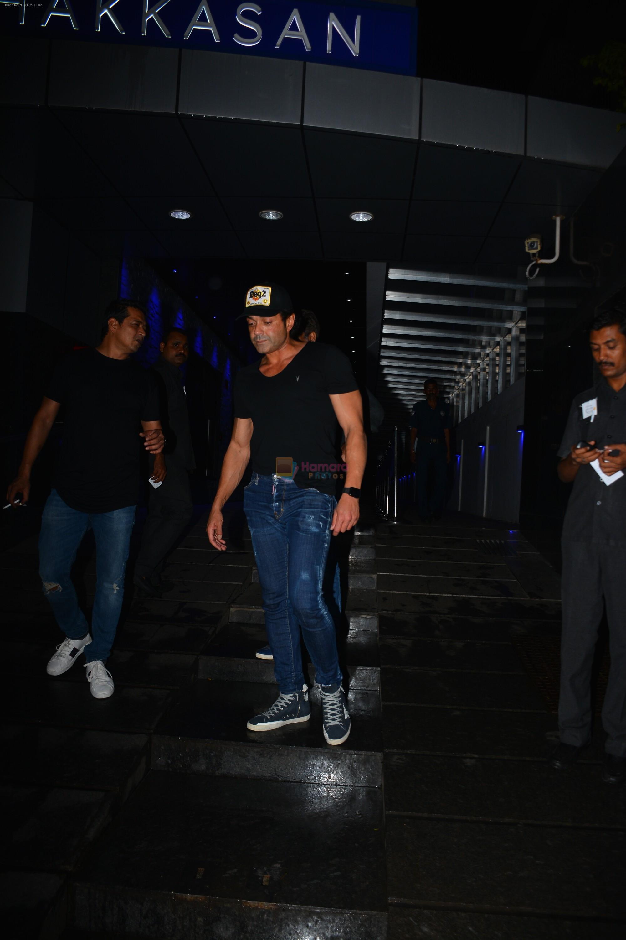 Bobby Deol Spotted At Hakkasan In Bandra on 2nd Sept 2018