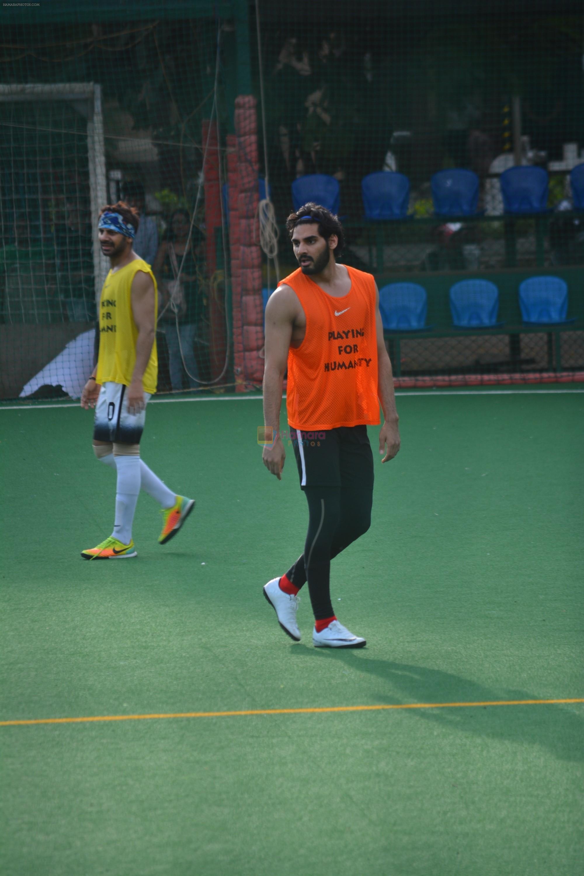 Ahan Shetty Playing Football At Bandra on 2nd Sept 2018