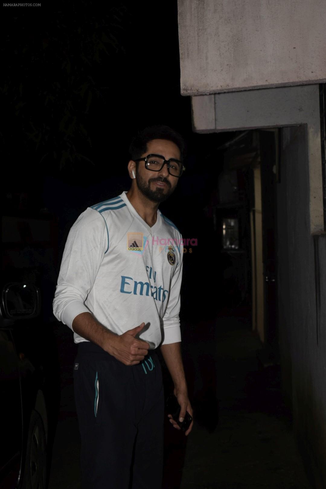 Ayushman khurana spotted at his office in juhu on 4th Sept 2018