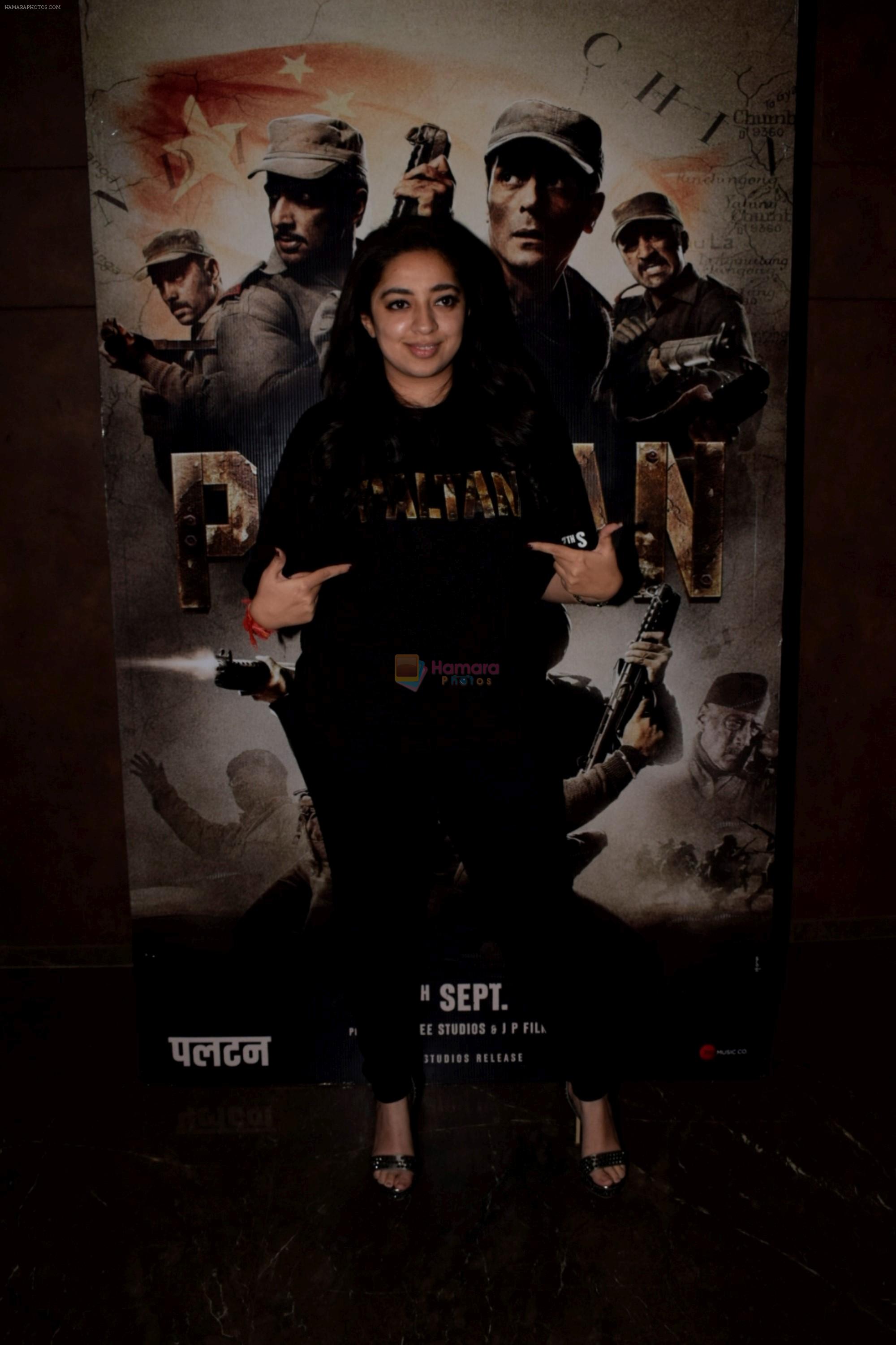 Nidhi Dutta at the Screening Of Paltan on 6th Sept 2018