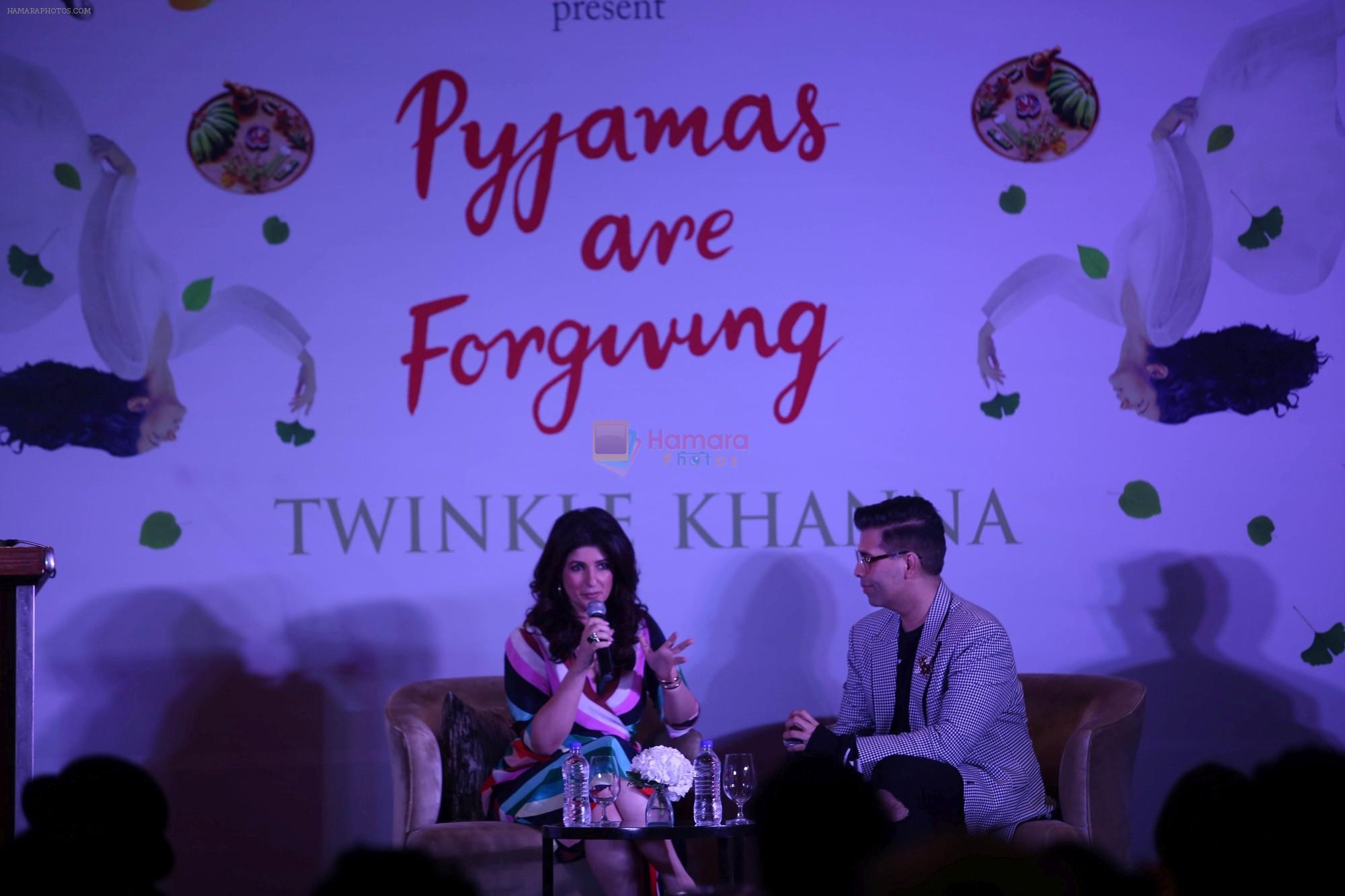 Twinkle Khanna, Karan Johar at the Launch Of Twinkle Khanna's Book Pyjamas Are Forgiving in Taj Lands End Bandra on 7th Sept 2018