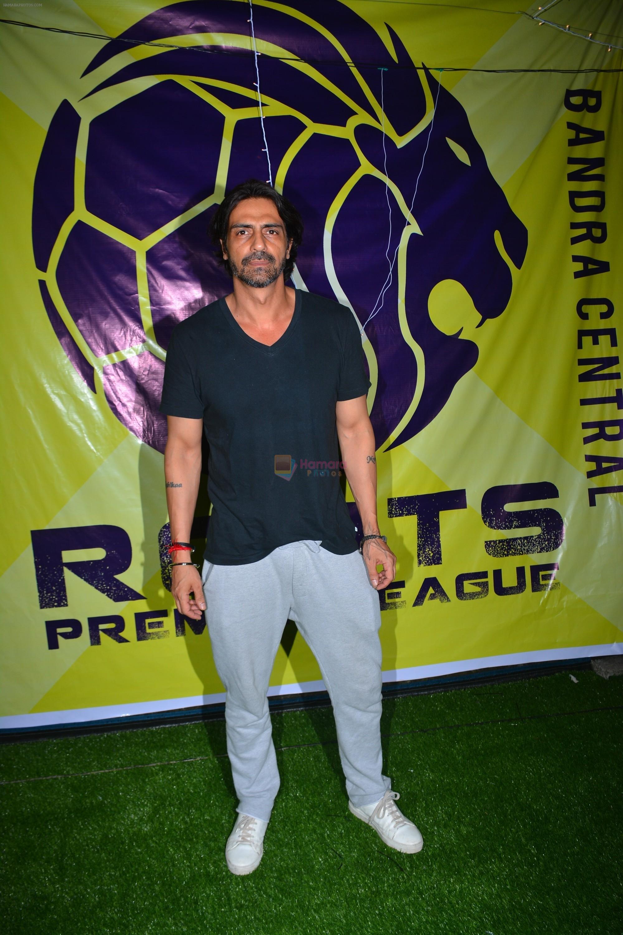 Arjun Rampal at Roots Premiere League in bandra on 7th Sept 2018