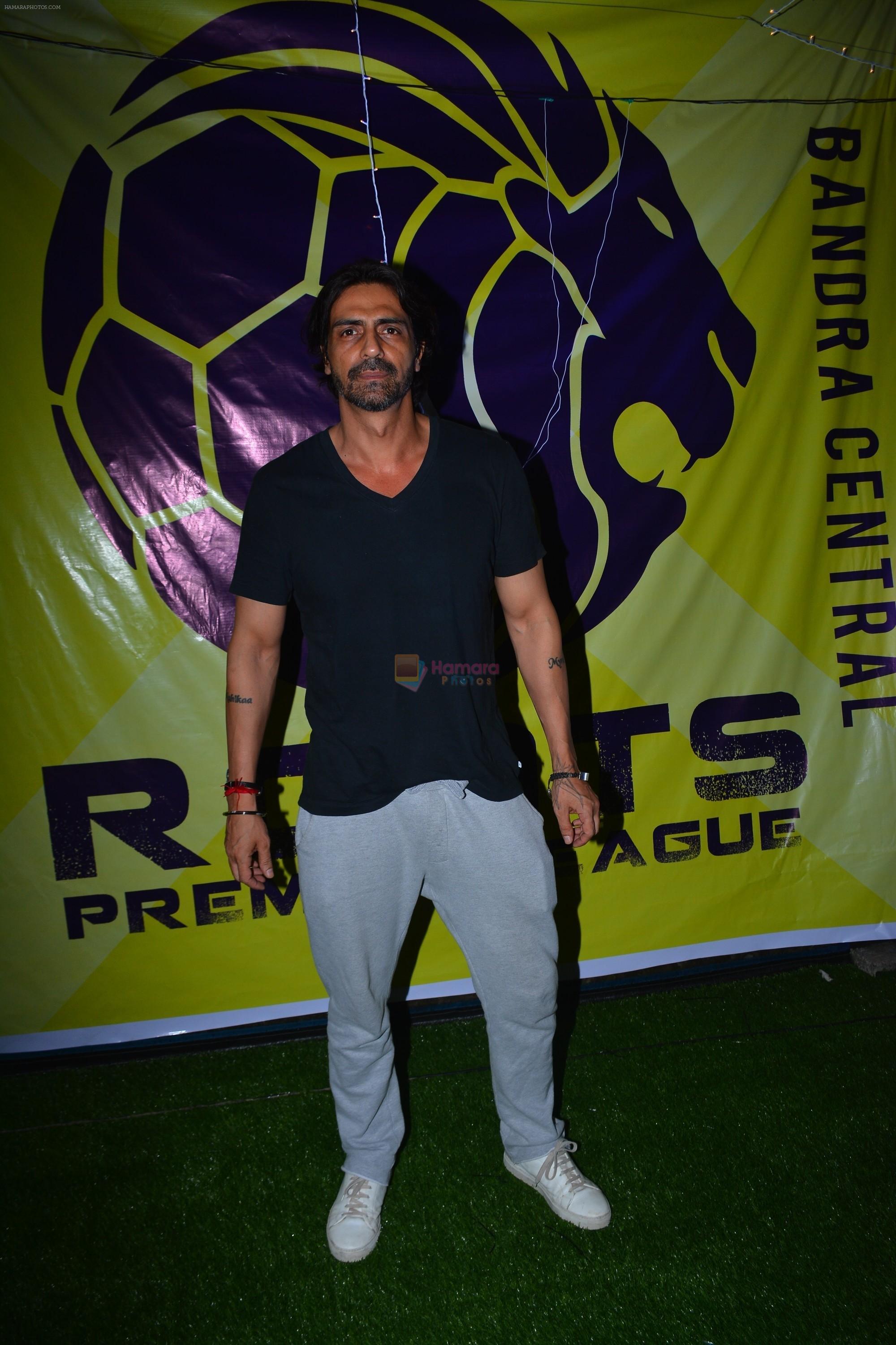 Arjun Rampal at Roots Premiere League in bandra on 7th Sept 2018