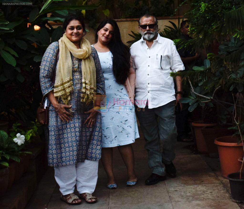 Pankaj Kapoor , Supriya Pathak & daughter Sanah Kapoor at Shahid Kapoor's house in juhu on 7th Sept 2018