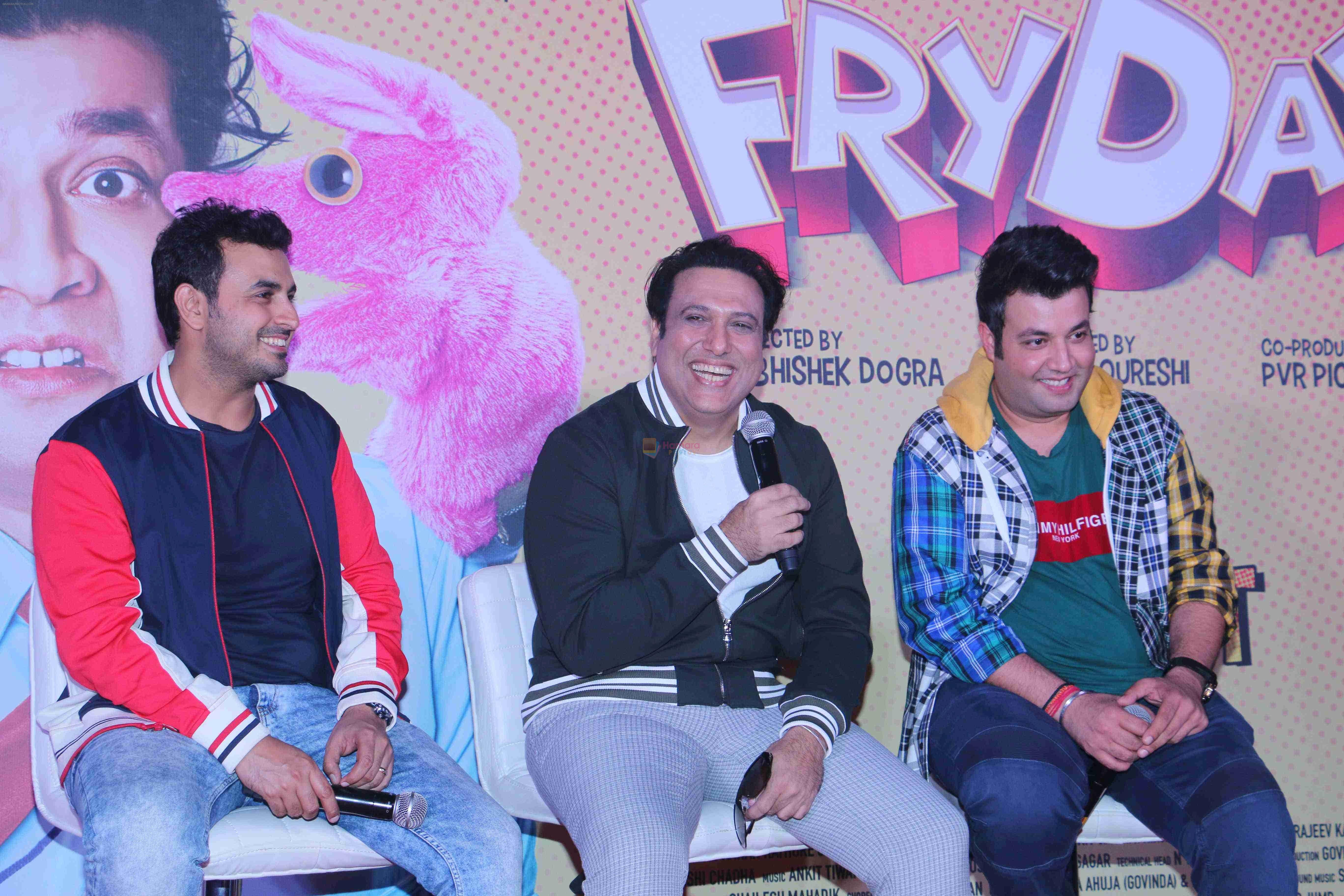 Govinda, Varun Sharma, Abhishek Dogra at the Trailer Launch Of Film Fryday in Pvr Juhu on 9th Sept 2018