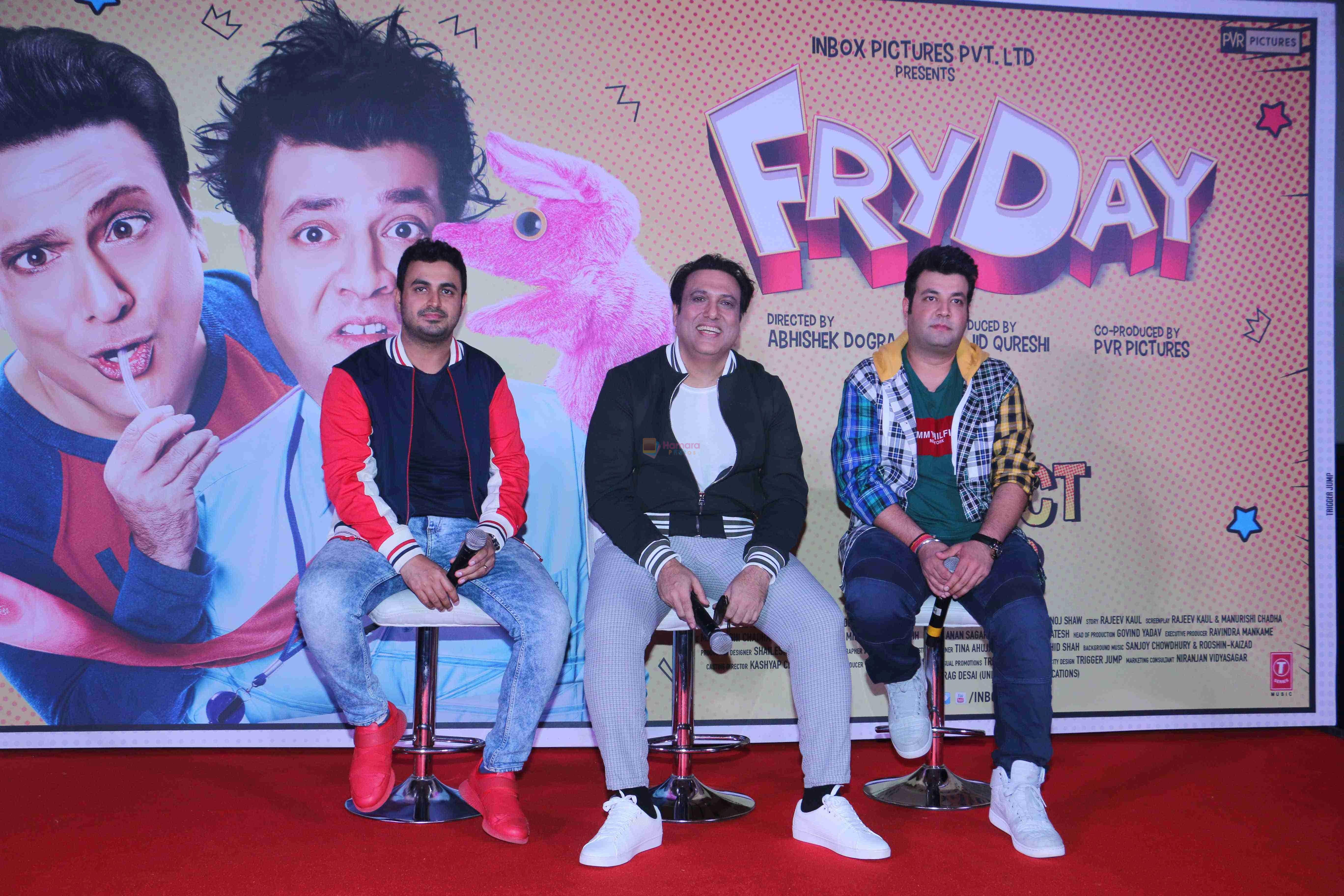 Govinda, Varun Sharma, Abhishek Dogra at the Trailer Launch Of Film Fryday in Pvr Juhu on 9th Sept 2018