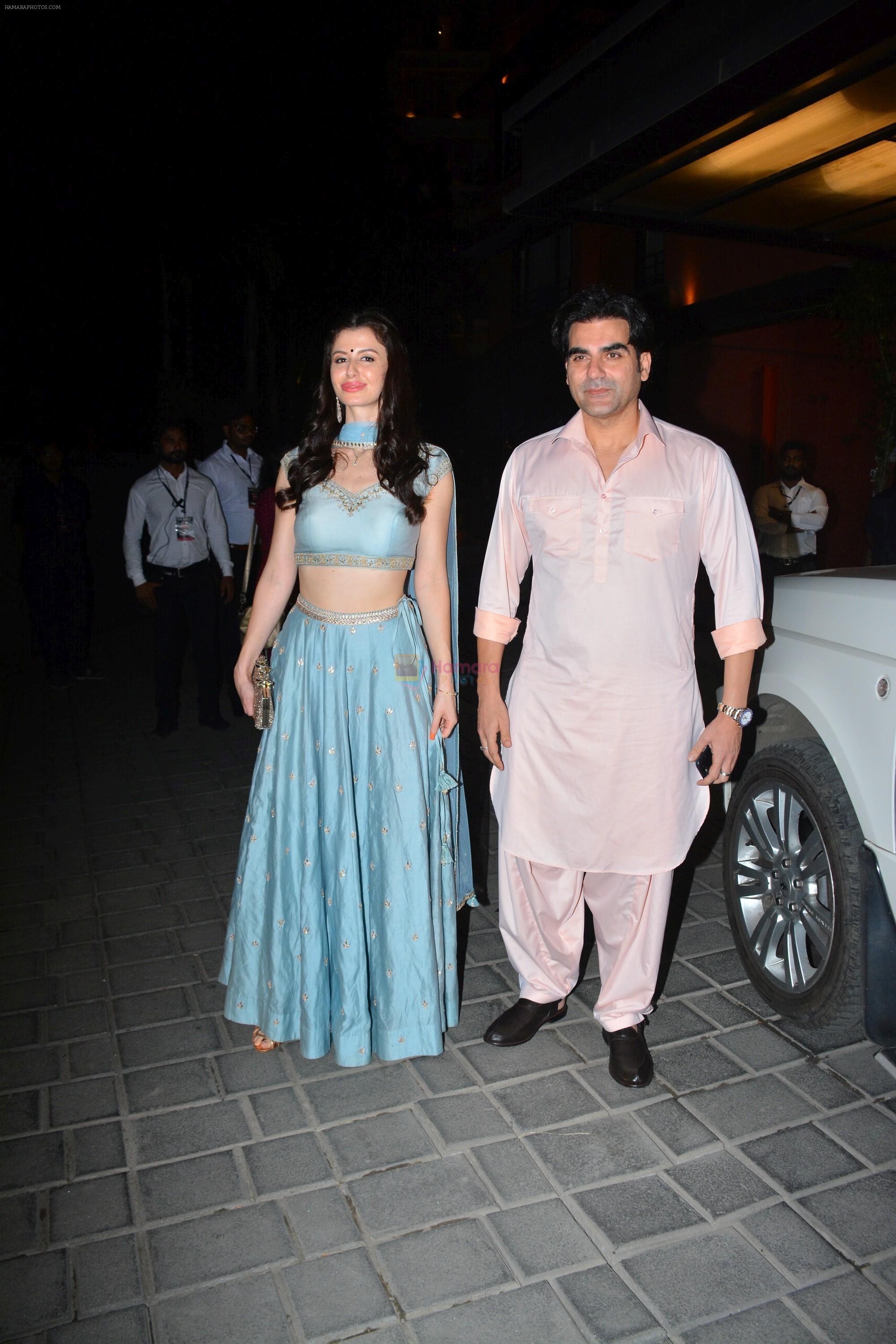 Arbaaz Khan at Ganpati celebrations in Arpita Khan's home in khar on 13th Sept 2018