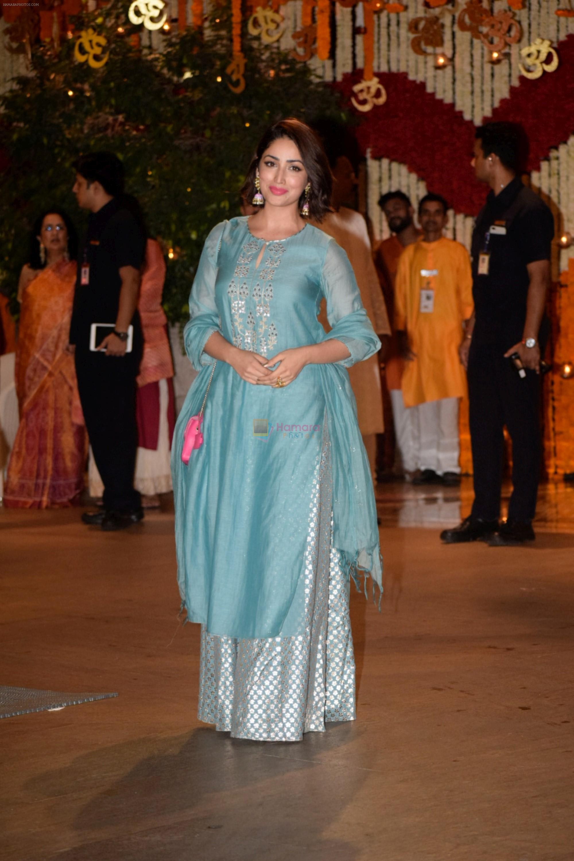 Yami Gautam at Mukesh Ambani's House For Ganesha Chaturthi on 13th Sept 2018