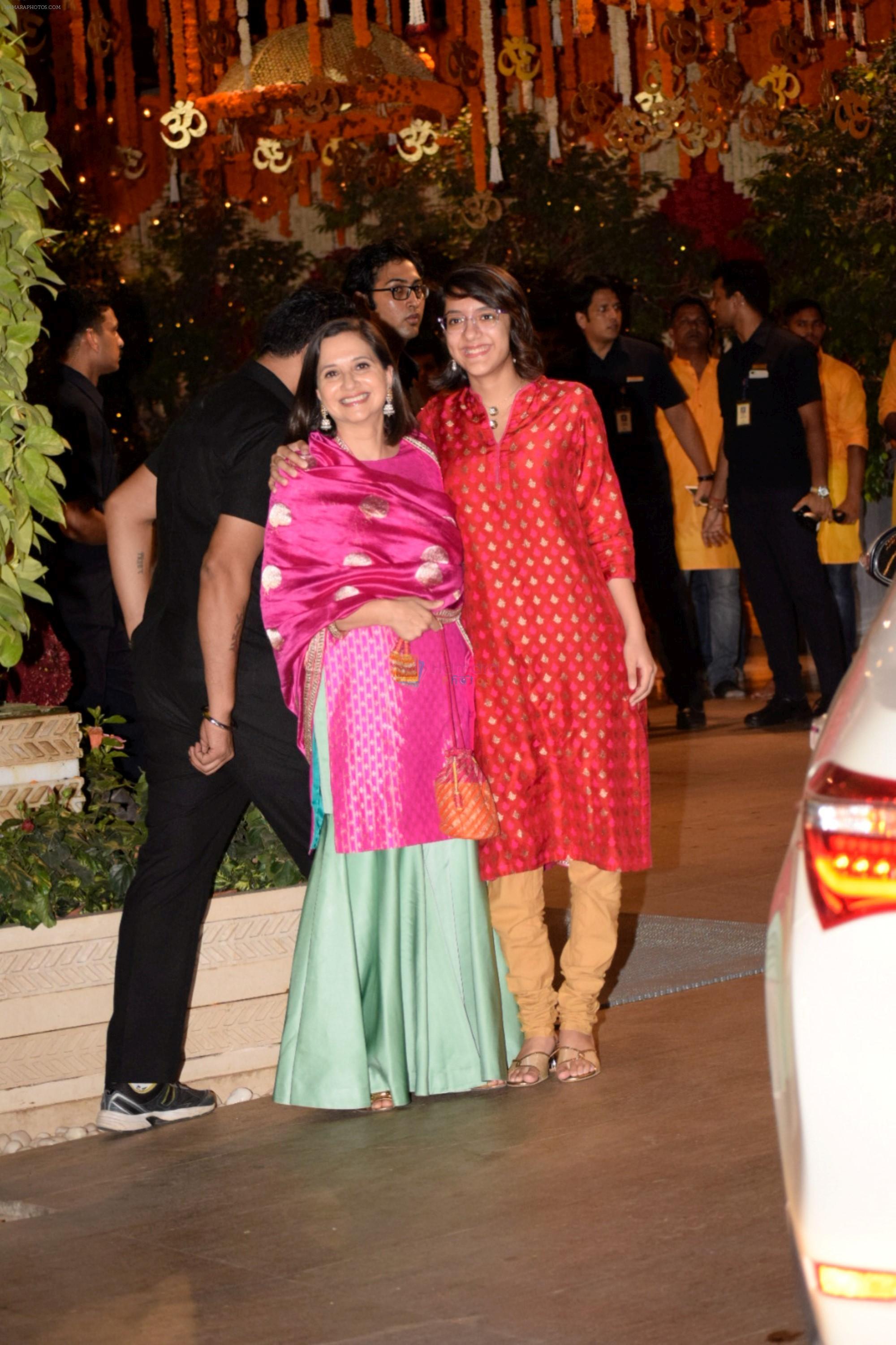 Anupama Chopra at Mukesh Ambani's House For Ganesha Chaturthi on 13th Sept 2018