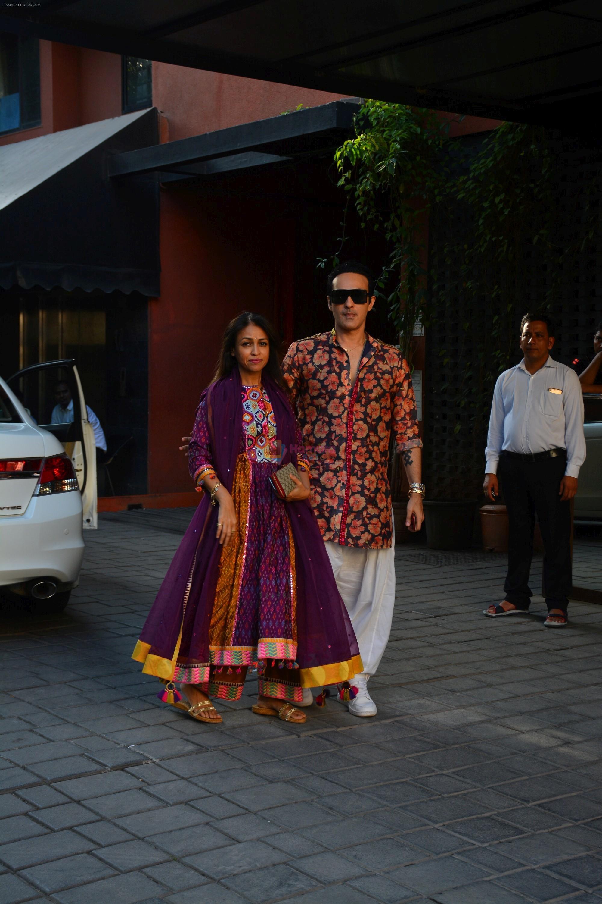 at Ganpati celebrations in Arpita Khan's home in khar on 13th Sept 2018