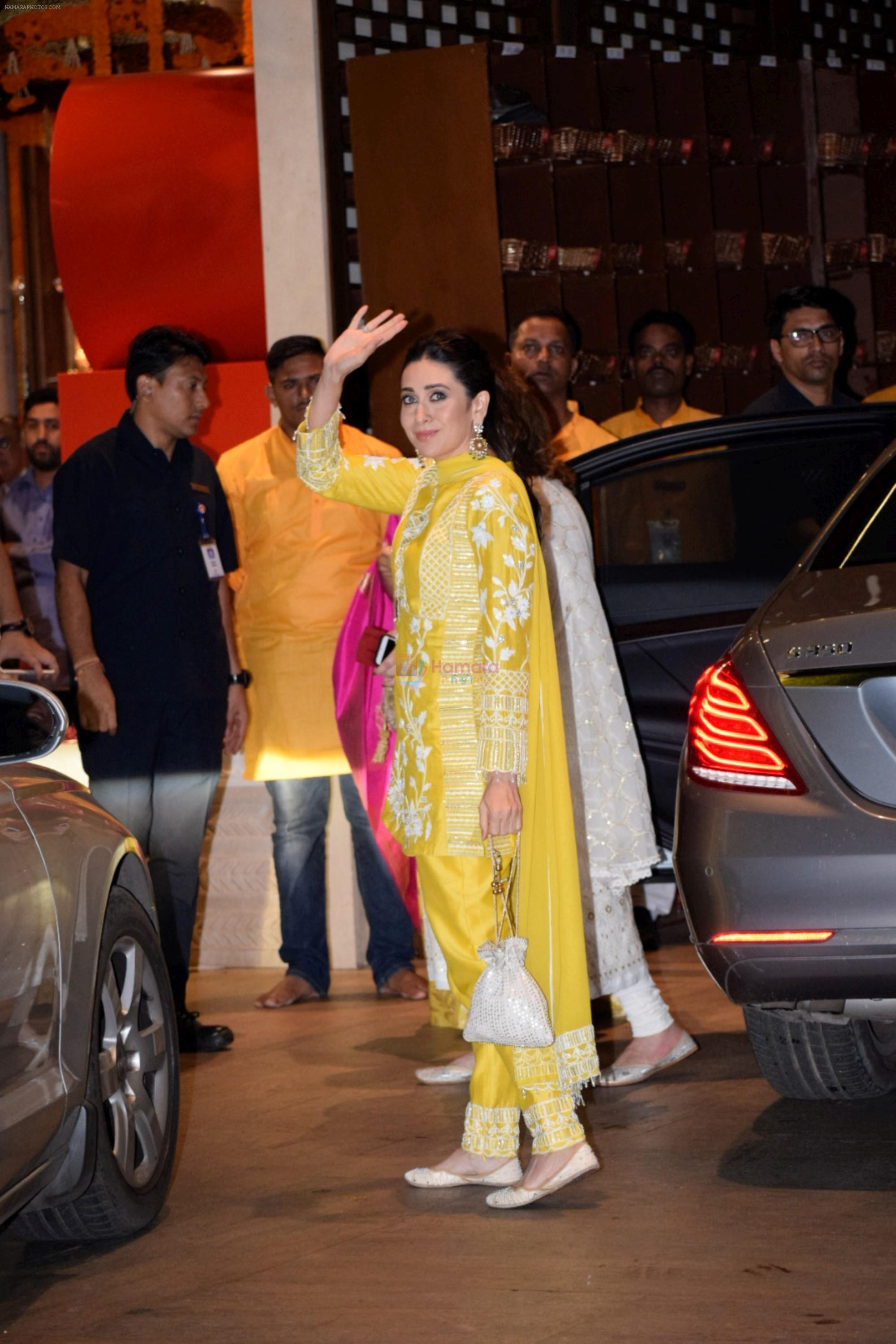 Karisma Kapoor at Mukesh Ambani's House For Ganesha Chaturthi on 13th Sept 2018
