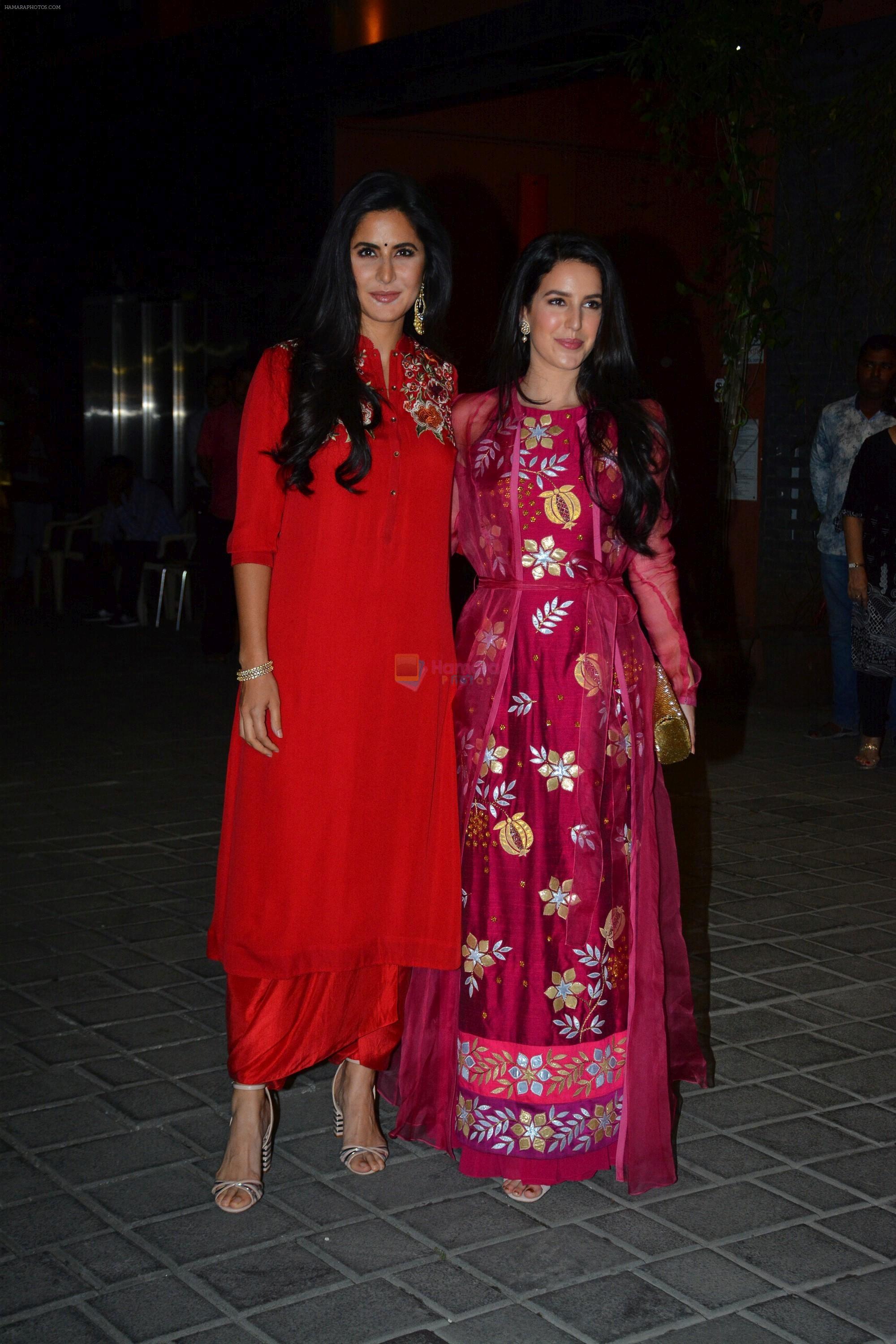 Katrina Kaif, Isabel Kaif at Ganpati celebrations in Arpita Khan's home in khar on 13th Sept 2018