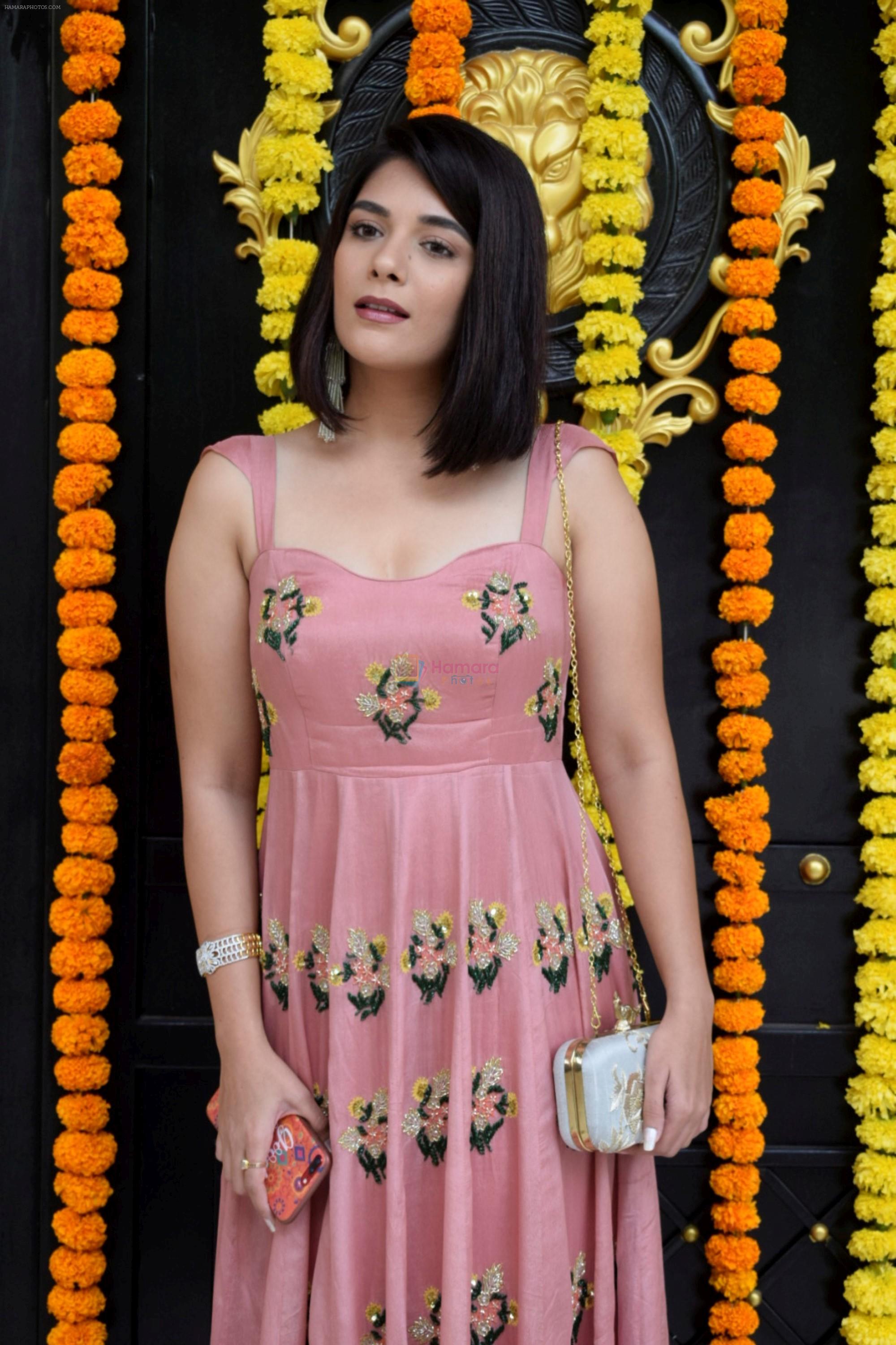 Pooja Gor at Ekta Kapoor's house for Ganpati celebration on 16th Sept 2018