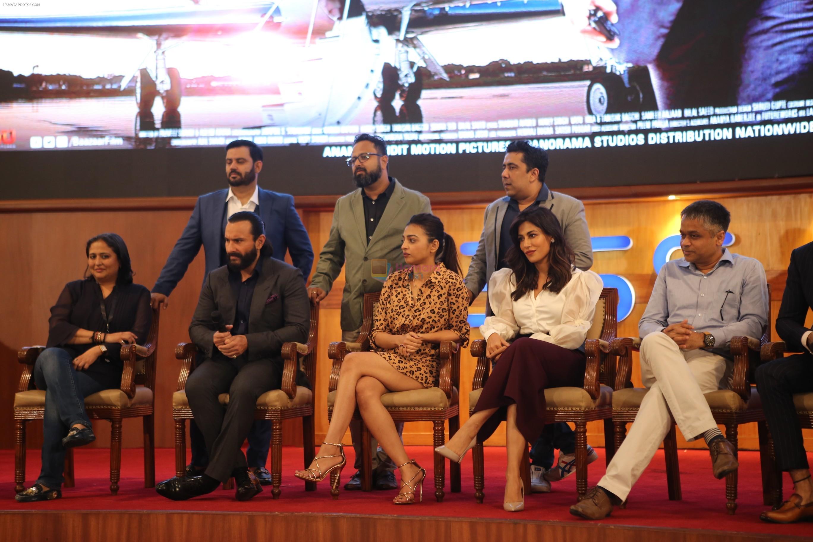 Saif Ali Khan, Chitrangada Singh, Radhika Apte, Rohan Vinod Mehra at the Trailer launch of film Bazaar at Bombay stock exchange in mumbai on 25th Sept 2018