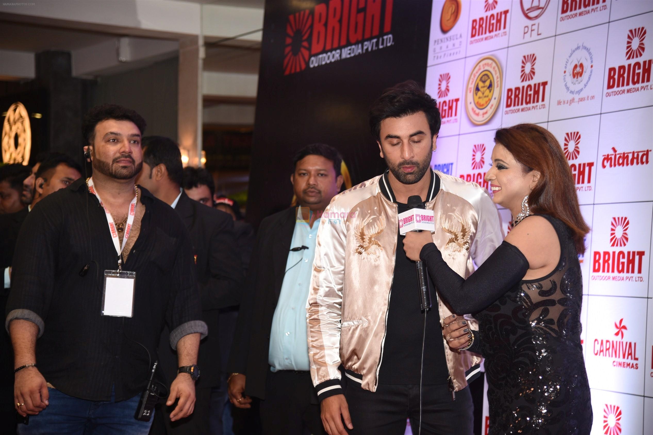 Ranbir Kapoor at Bright Awards in NSCI worli on 25th Sept 2018