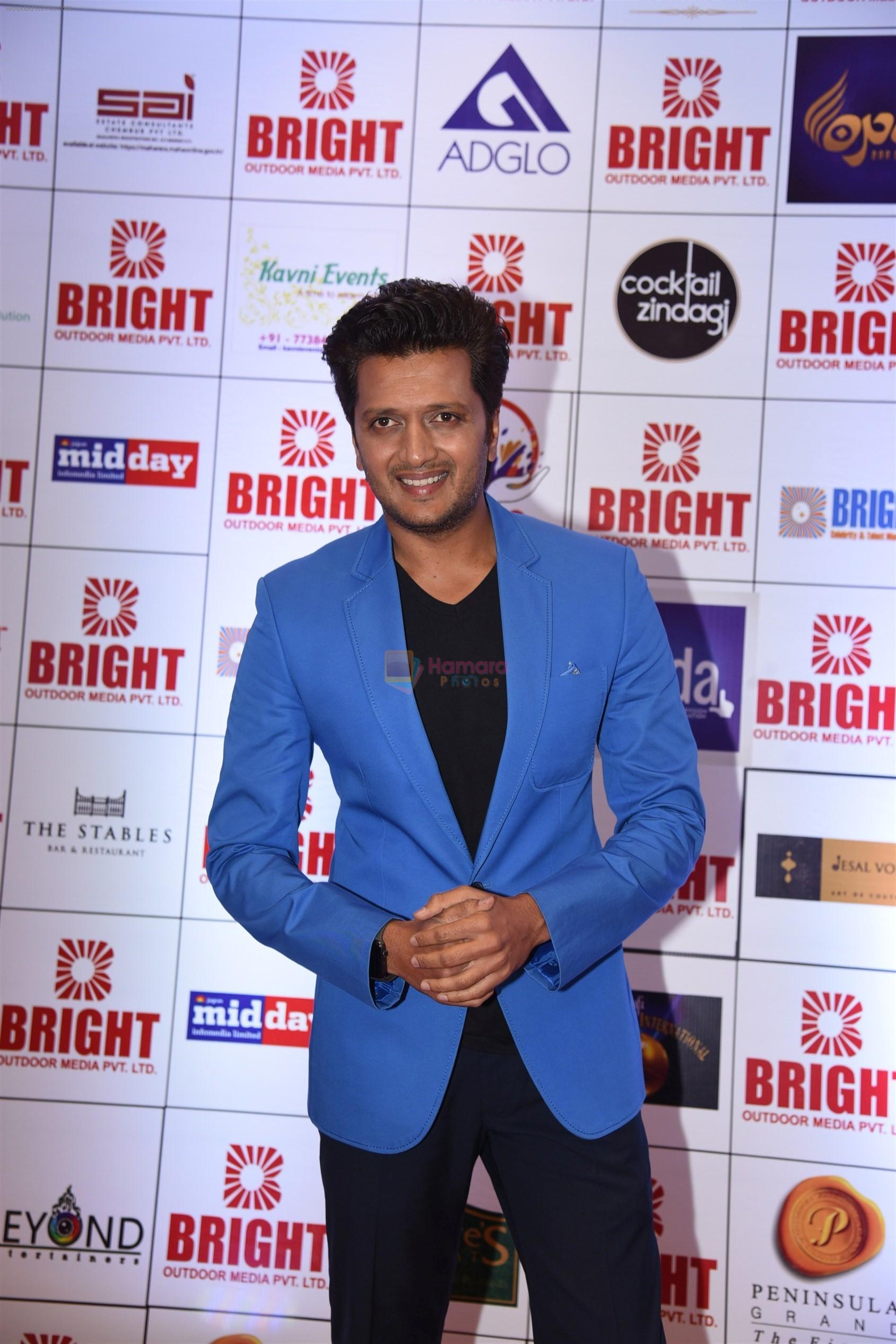 Riteish Deshmukh at Bright Awards in NSCI worli on 25th Sept 2018