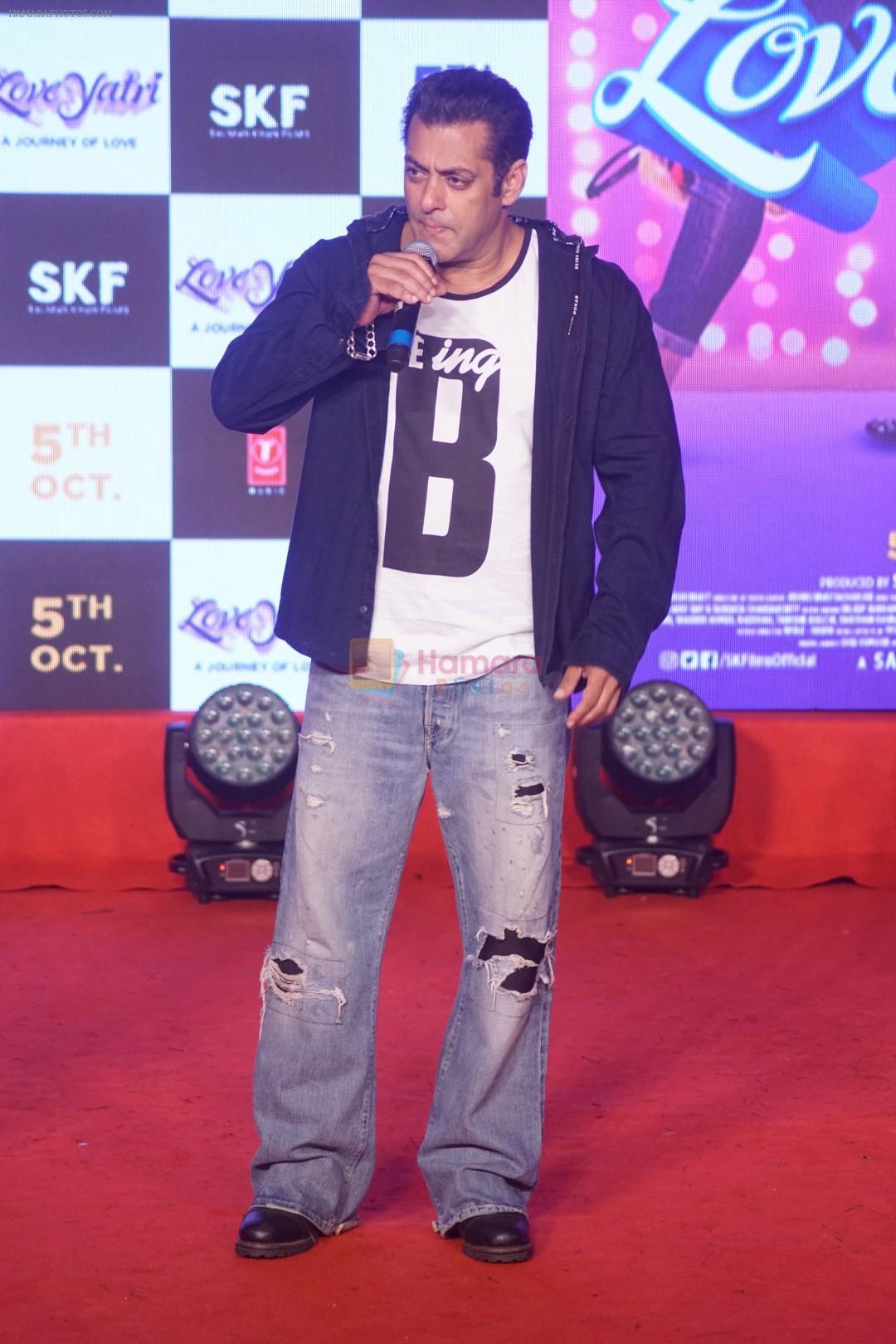Salman Khan at Musical Concert Celebrating the journey of Loveyatri on 26th Sept 2018