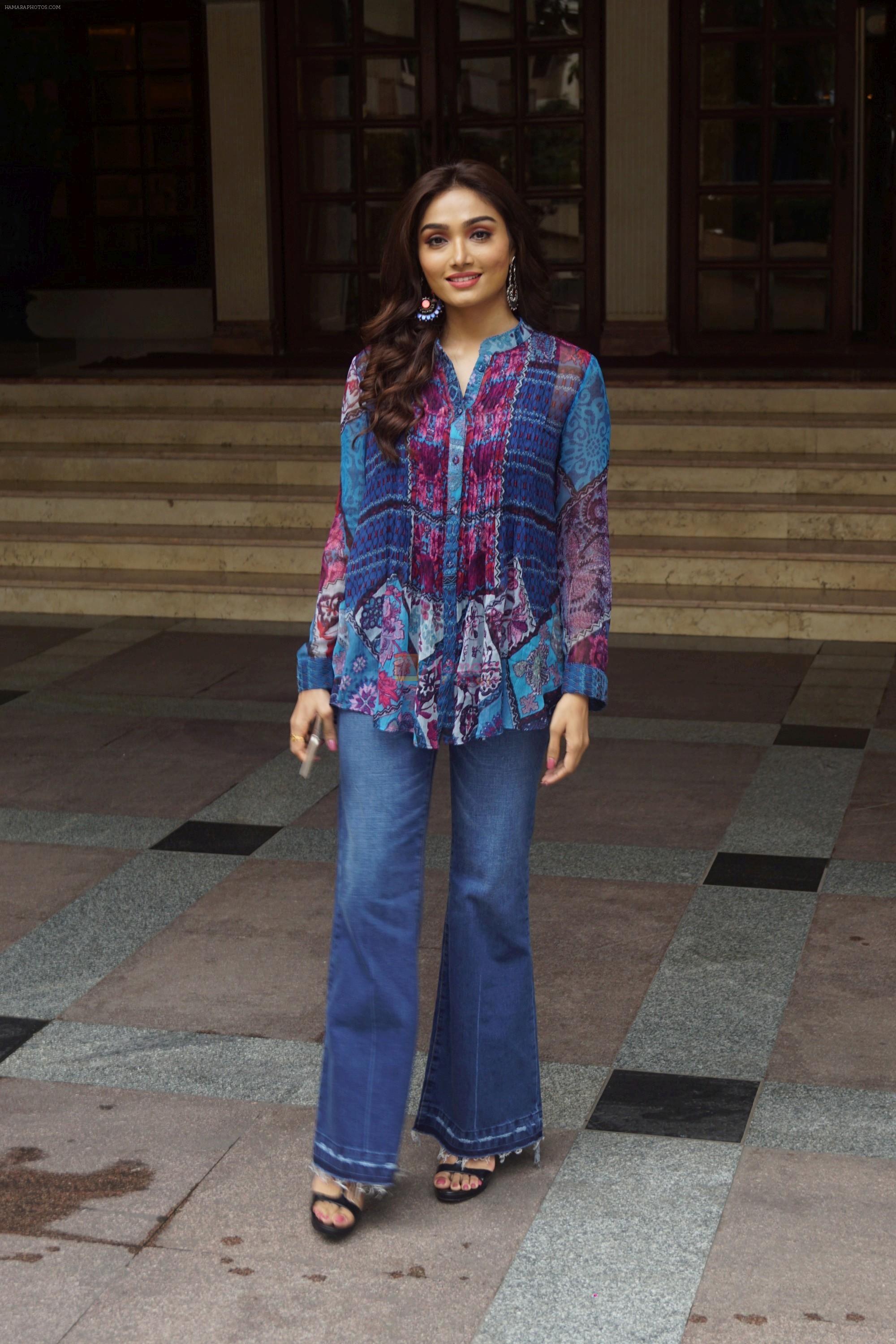 Aishwarya Devan spotted at Radio city For the song launch of upcoming film KAASHI on 26th Sept 2018