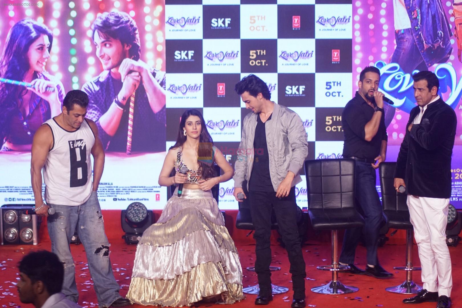 Salman Khan, Aayush Sharma, Warina Hussain at Musical Concert Celebrating the journey of Loveyatri on 26th Sept 2018